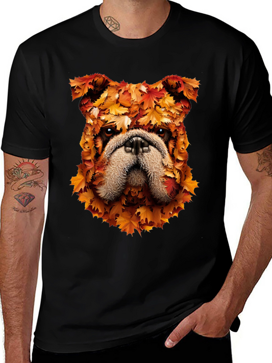Autumn Bulldog Graphic Tee