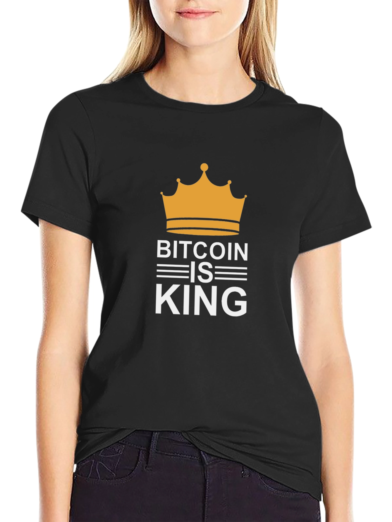 Bitcoin is King Black T-Shirt