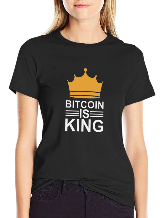 Bitcoin is King Black T-Shirt