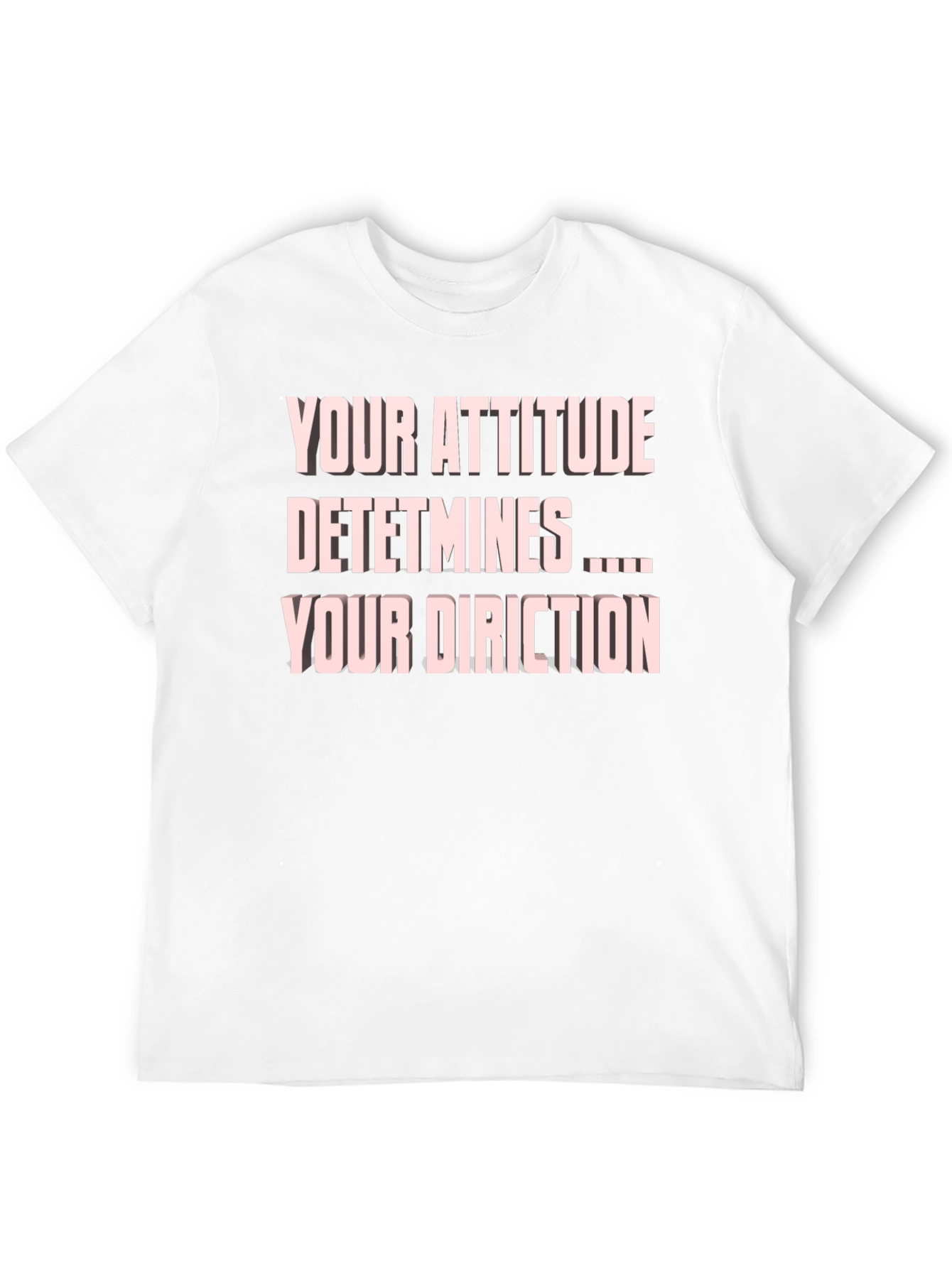 Attitude Determines Direction Black T-Shirt