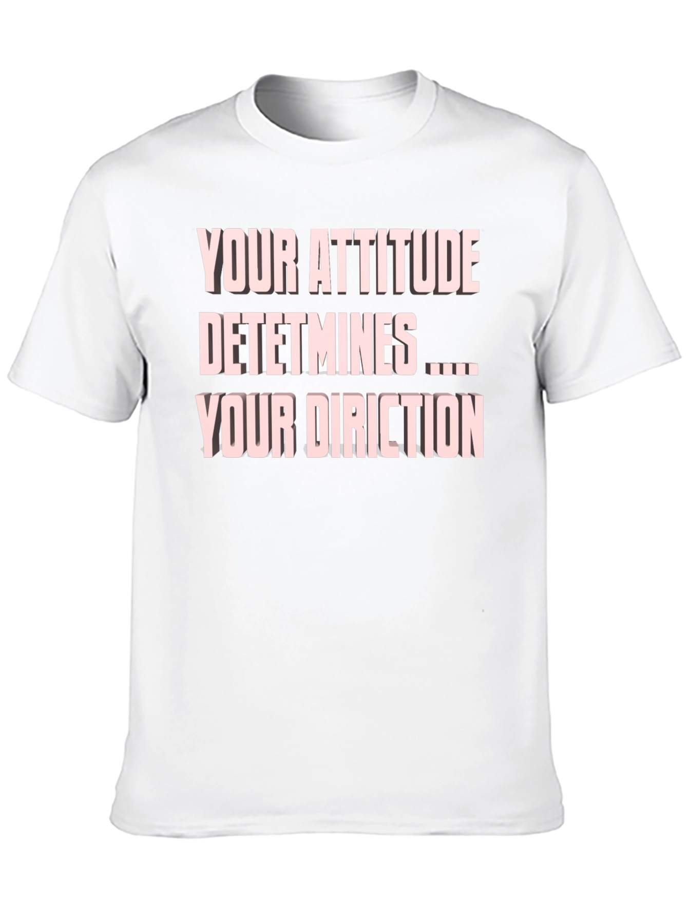 Attitude Determines Direction Black T-Shirt
