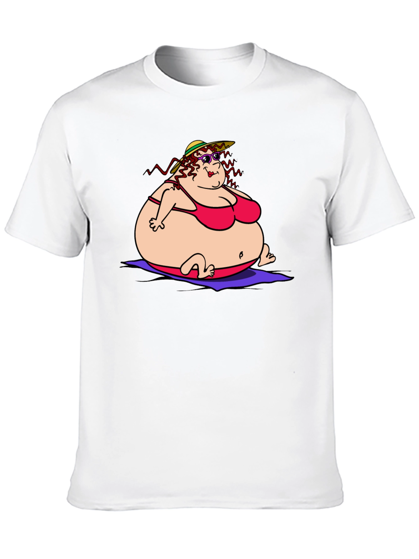 Humorous Cartoon Lady T-Shirt