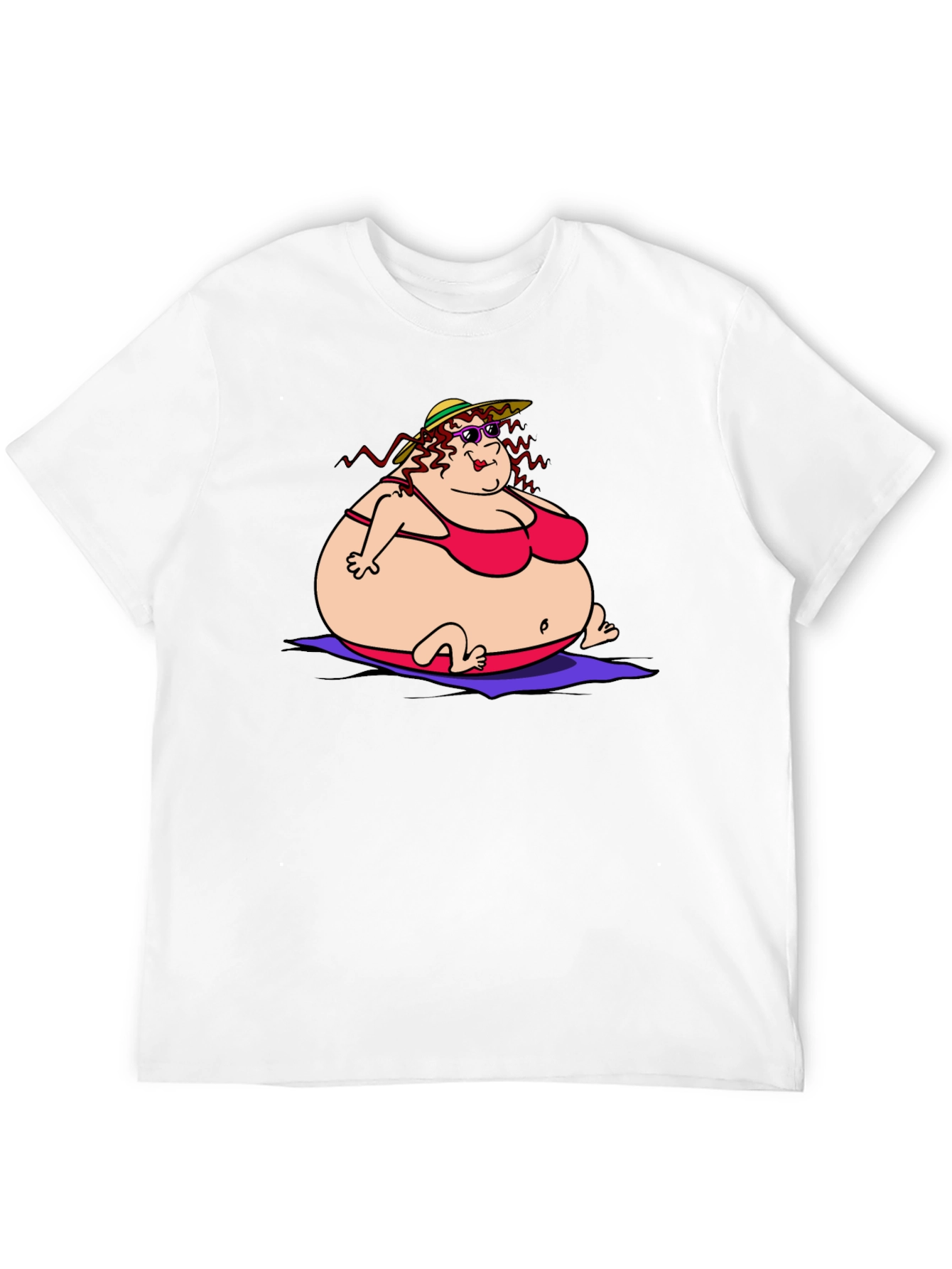 Humorous Cartoon Lady T-Shirt