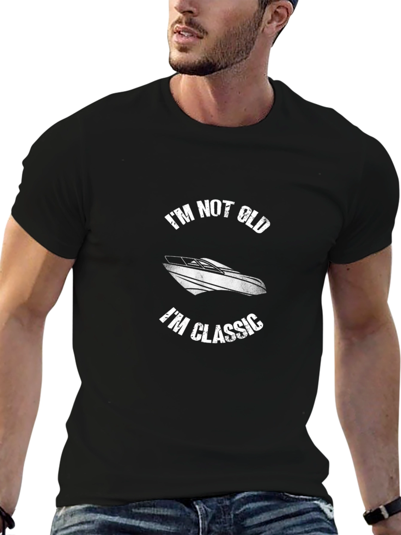 Im Not Old Im Classic Boat Graphic T-Shirt