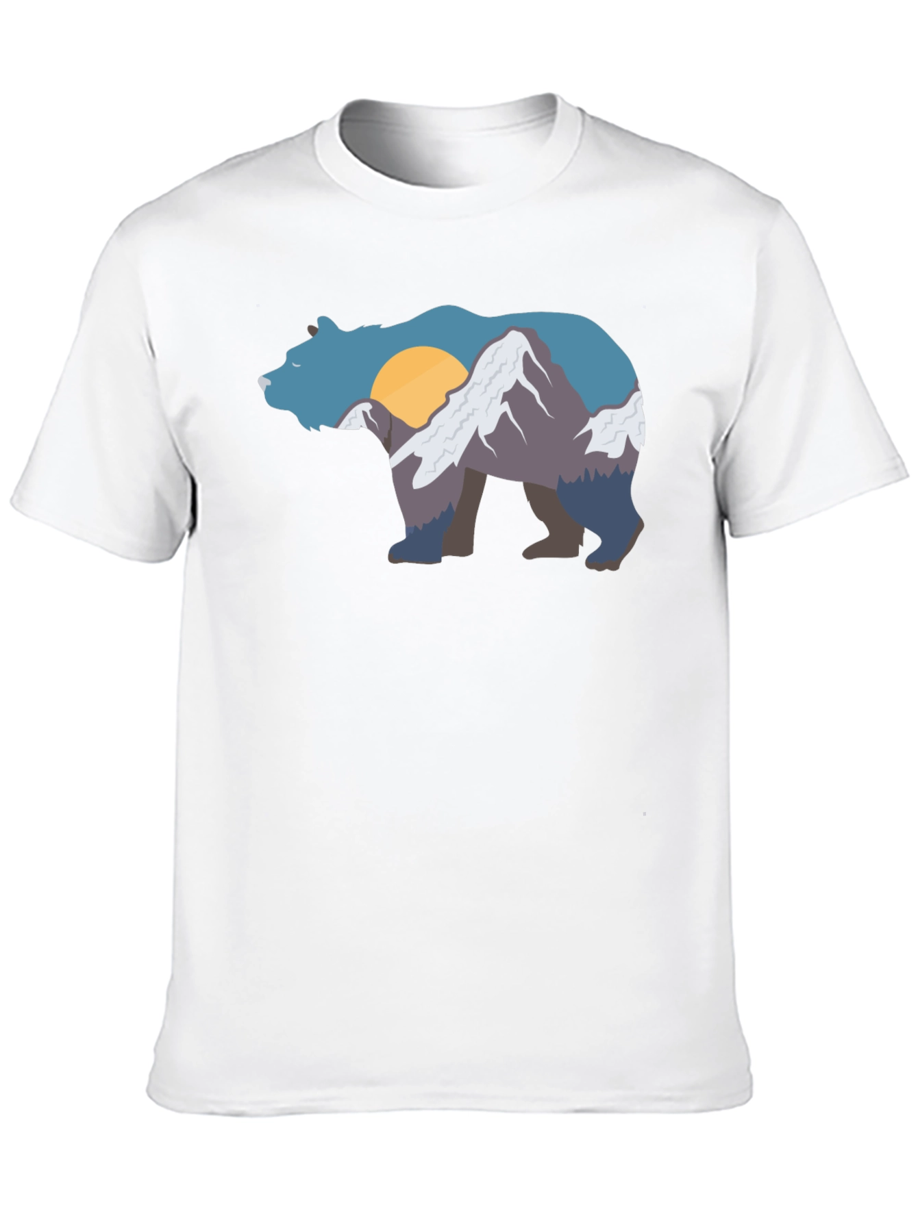 Bear Mountain Graphic Tee - Black Crew Neck