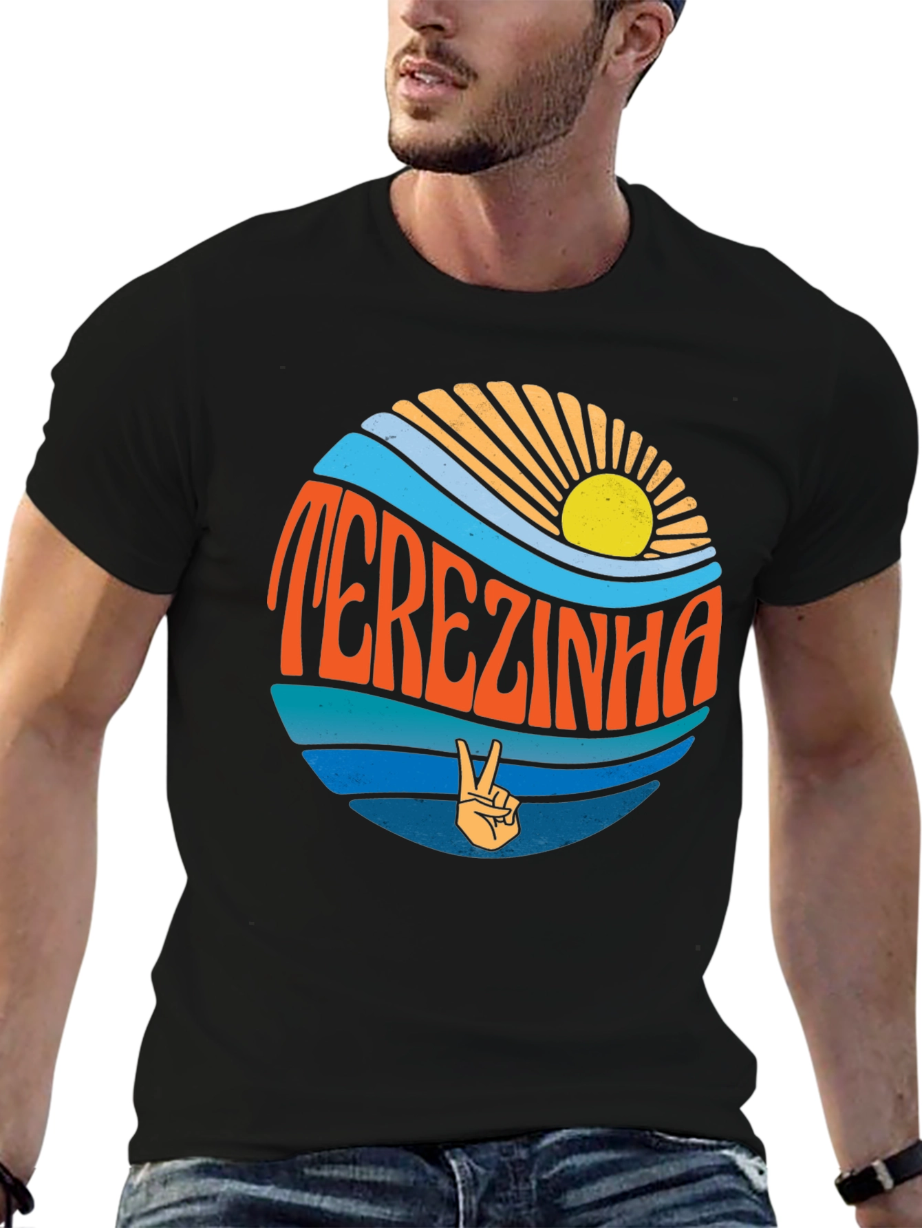 Retro TEREZINHA Graphic Tee - Peace Love and Sunshine!