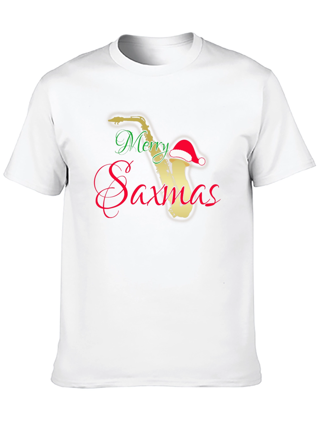 Merry Saxmas T-Shirt - Holiday Saxophone Music Tee