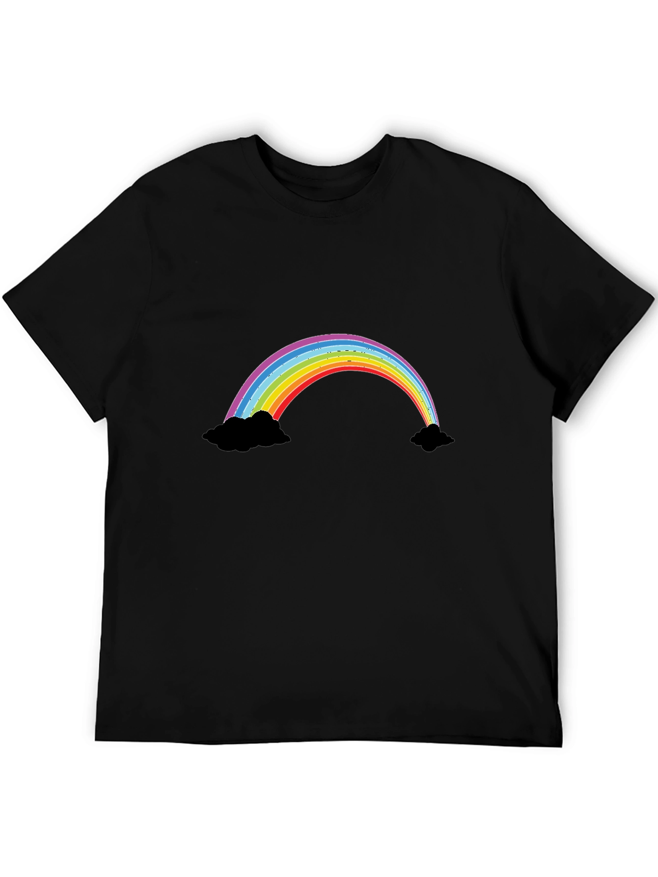 Rainbow Graphic Black T-Shirt
