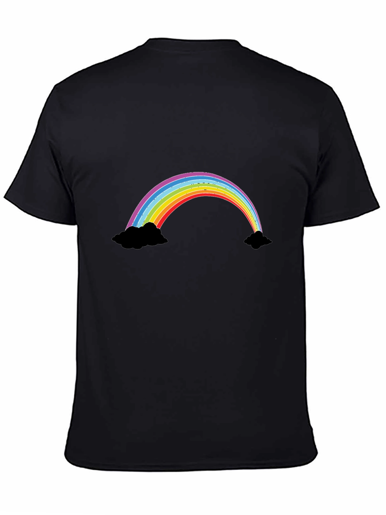 Rainbow Graphic Black T-Shirt