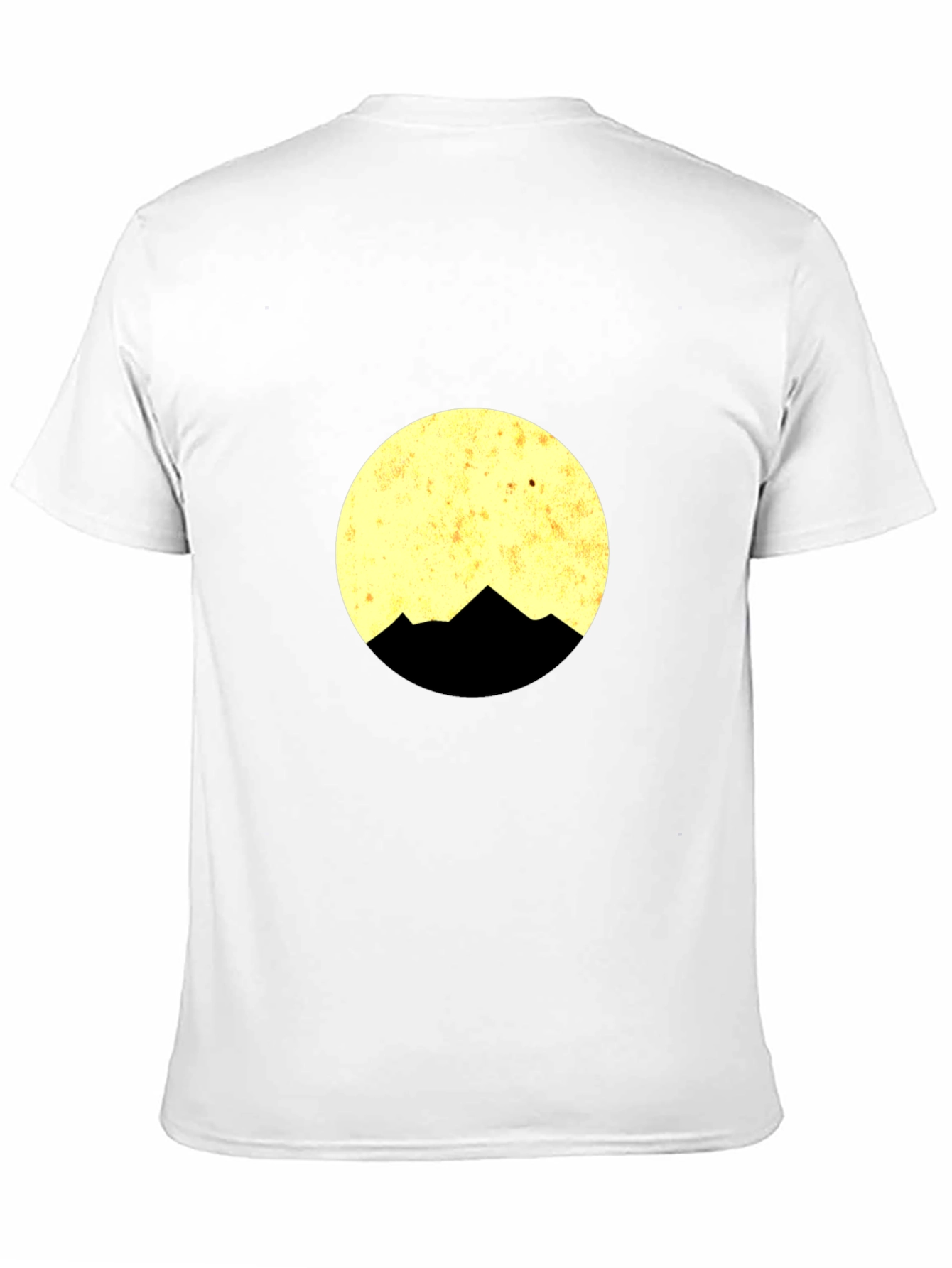 Mountain Moon Graphic Tee - Black Cotton