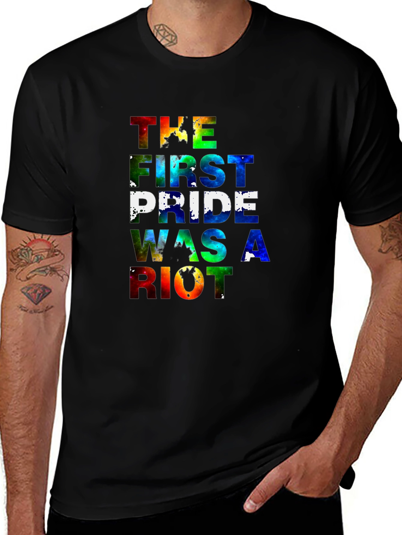 Pride Was A Riot Tee - Rainbow Graphic T-Shirt