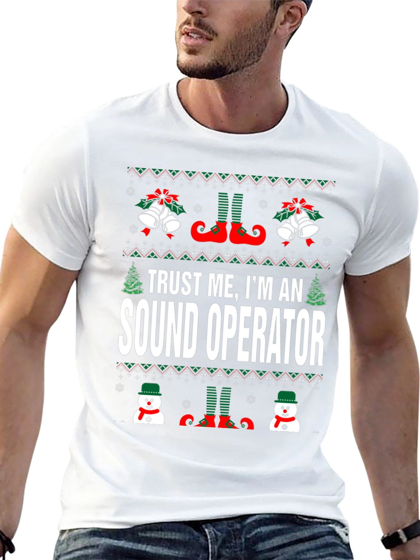 Funny Sound Operator Christmas T-Shirt