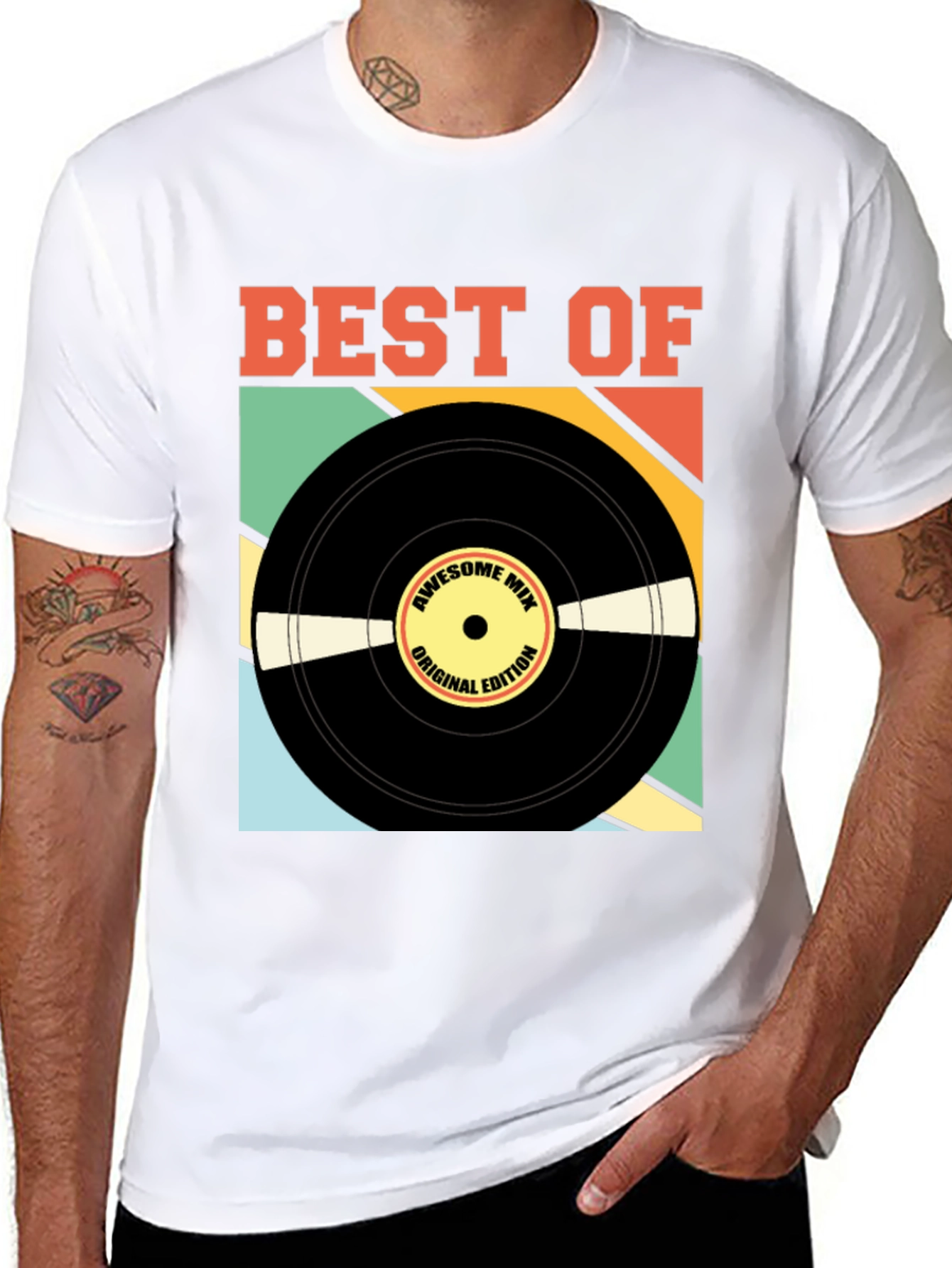Best Of Vinyl Record Graphic T-Shirt