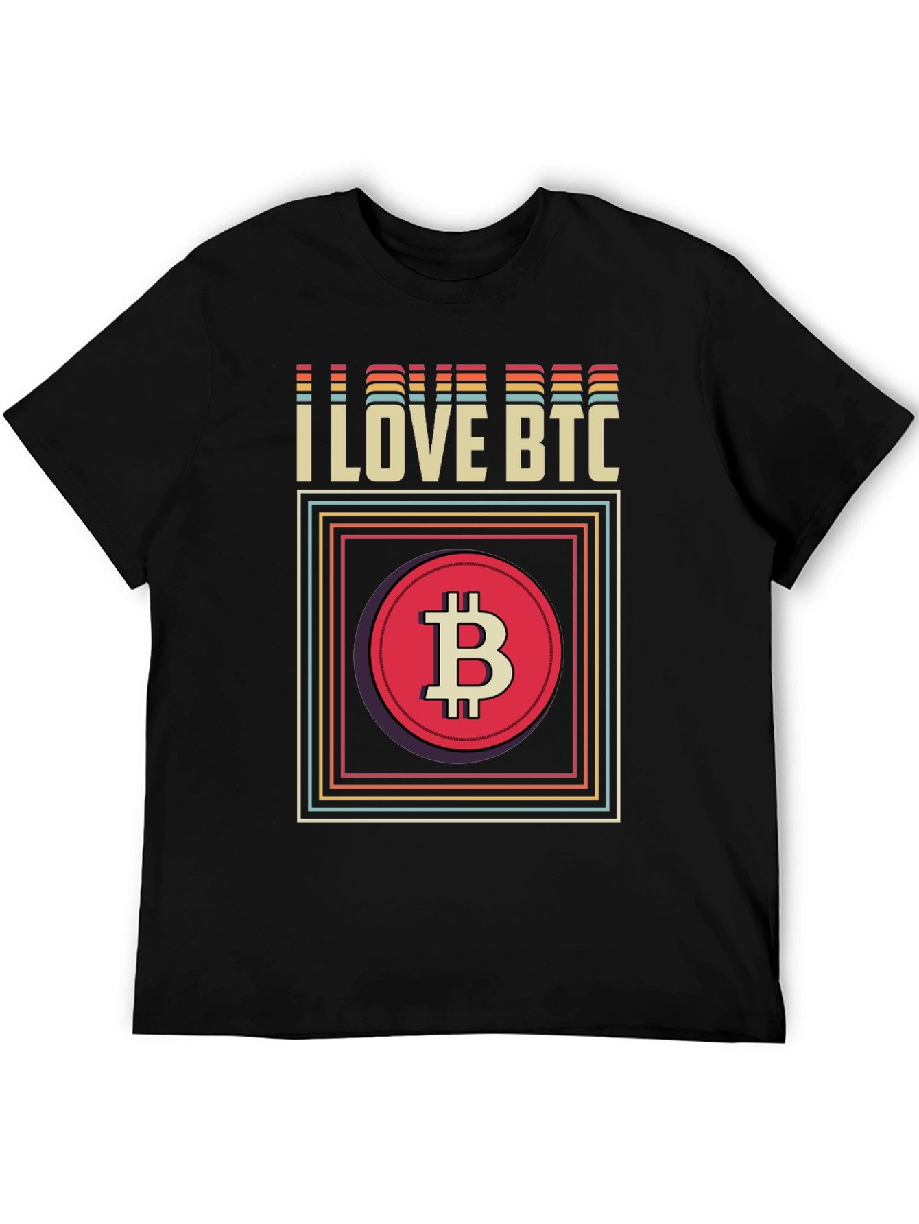 I Love BTC Bitcoin Graphic Tee