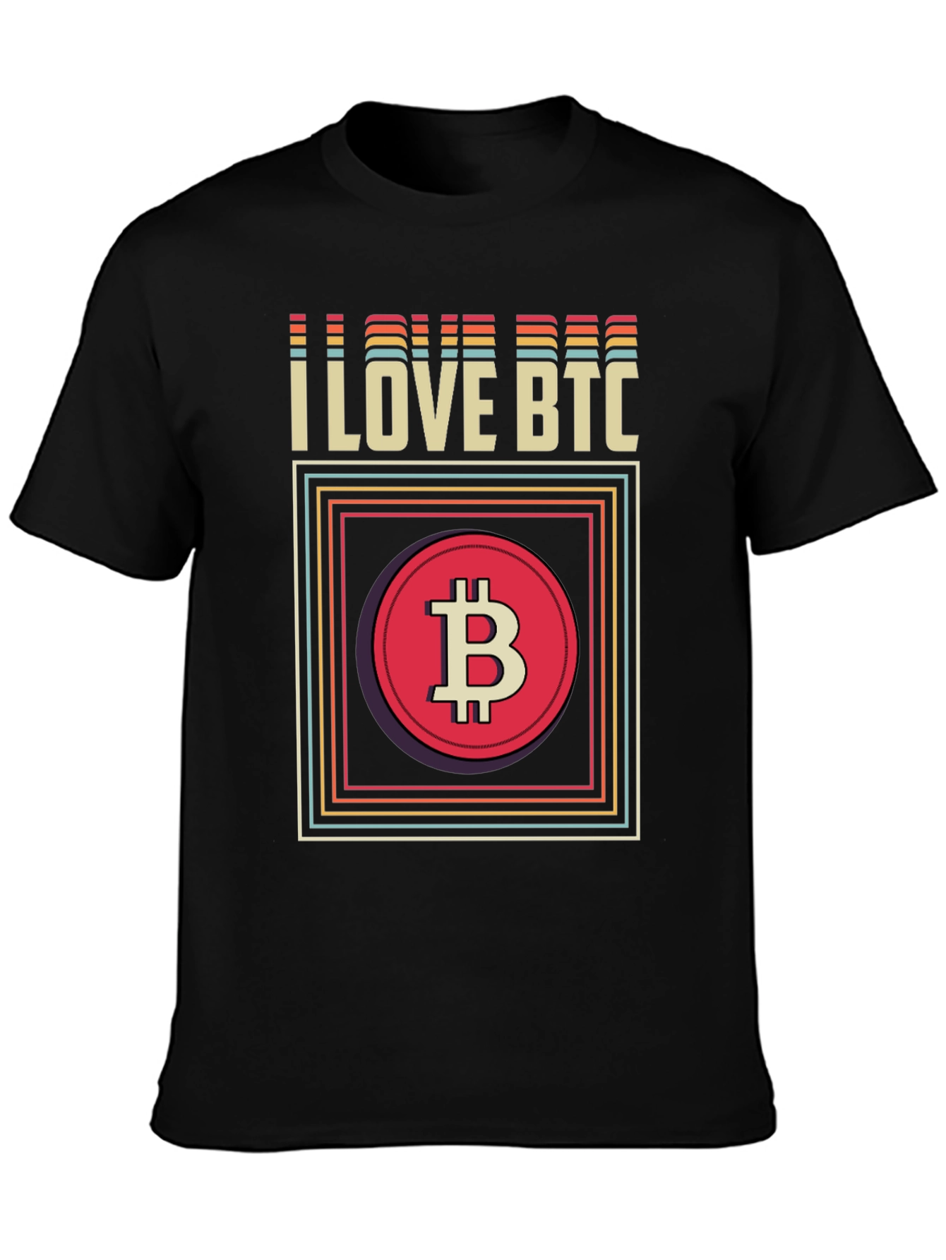 I Love BTC Bitcoin Graphic Tee