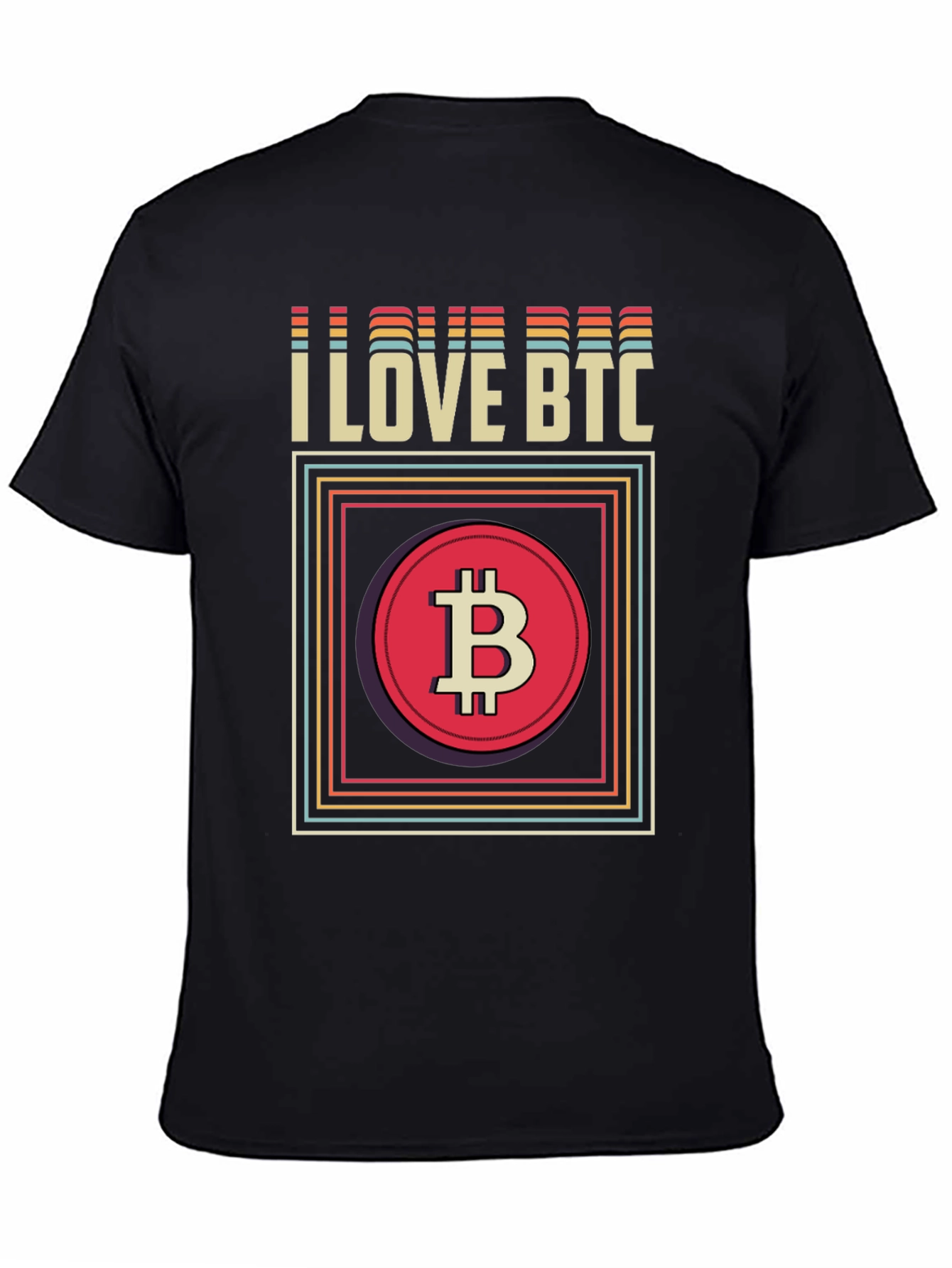 I Love BTC Bitcoin Graphic Tee