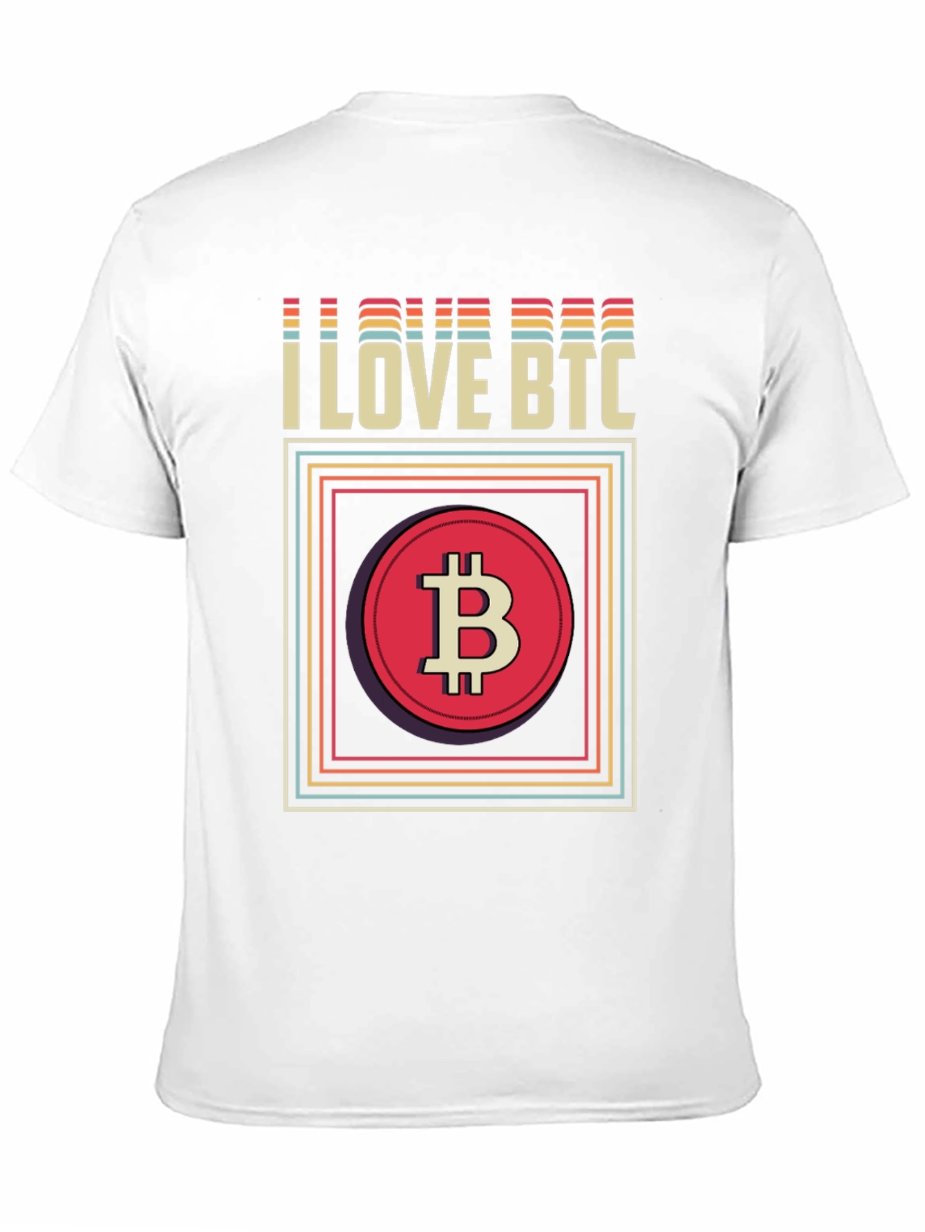 I Love BTC Bitcoin Graphic Tee