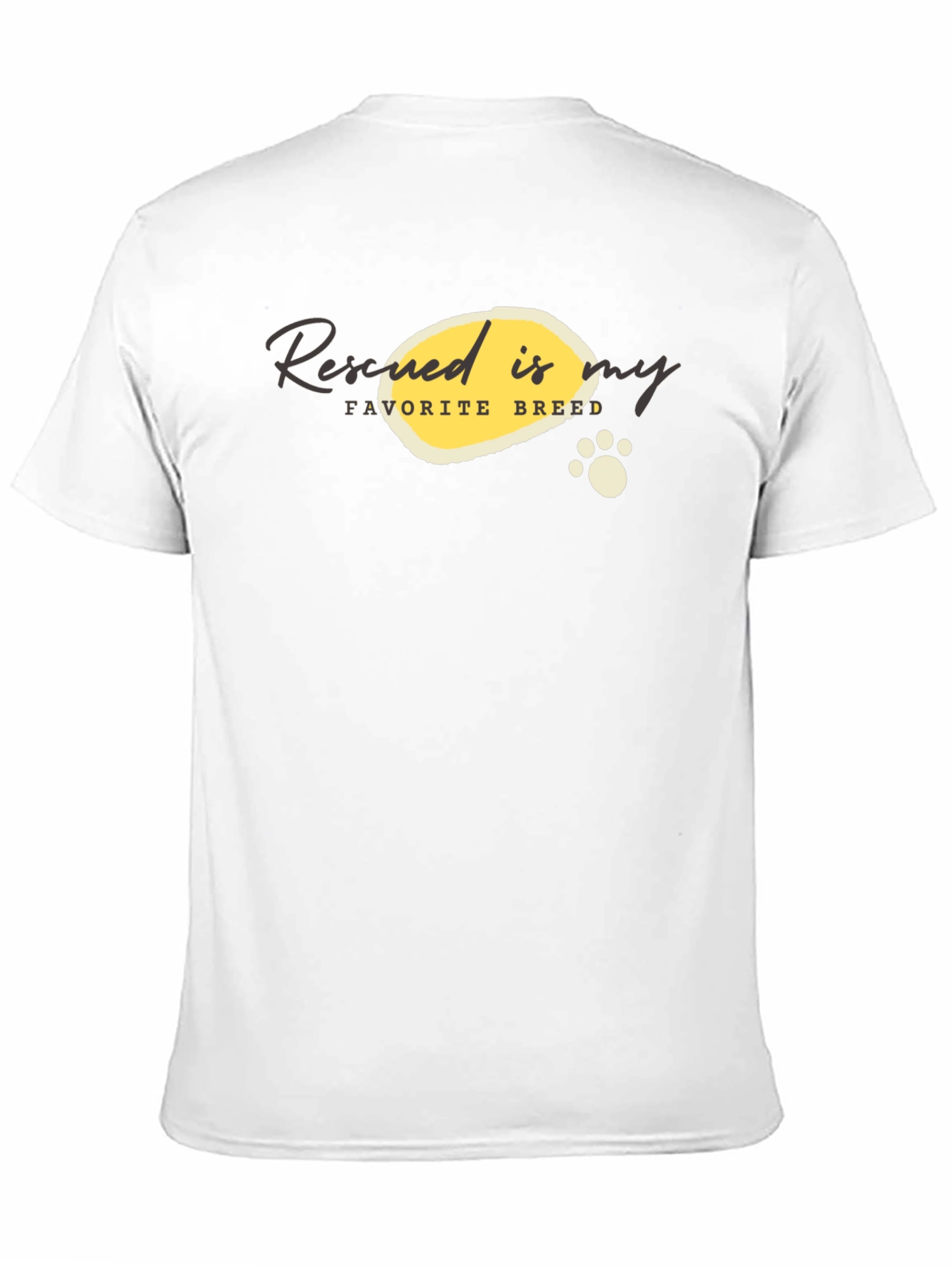 Rescued is My Favorite Breed Graphic T-Shirt