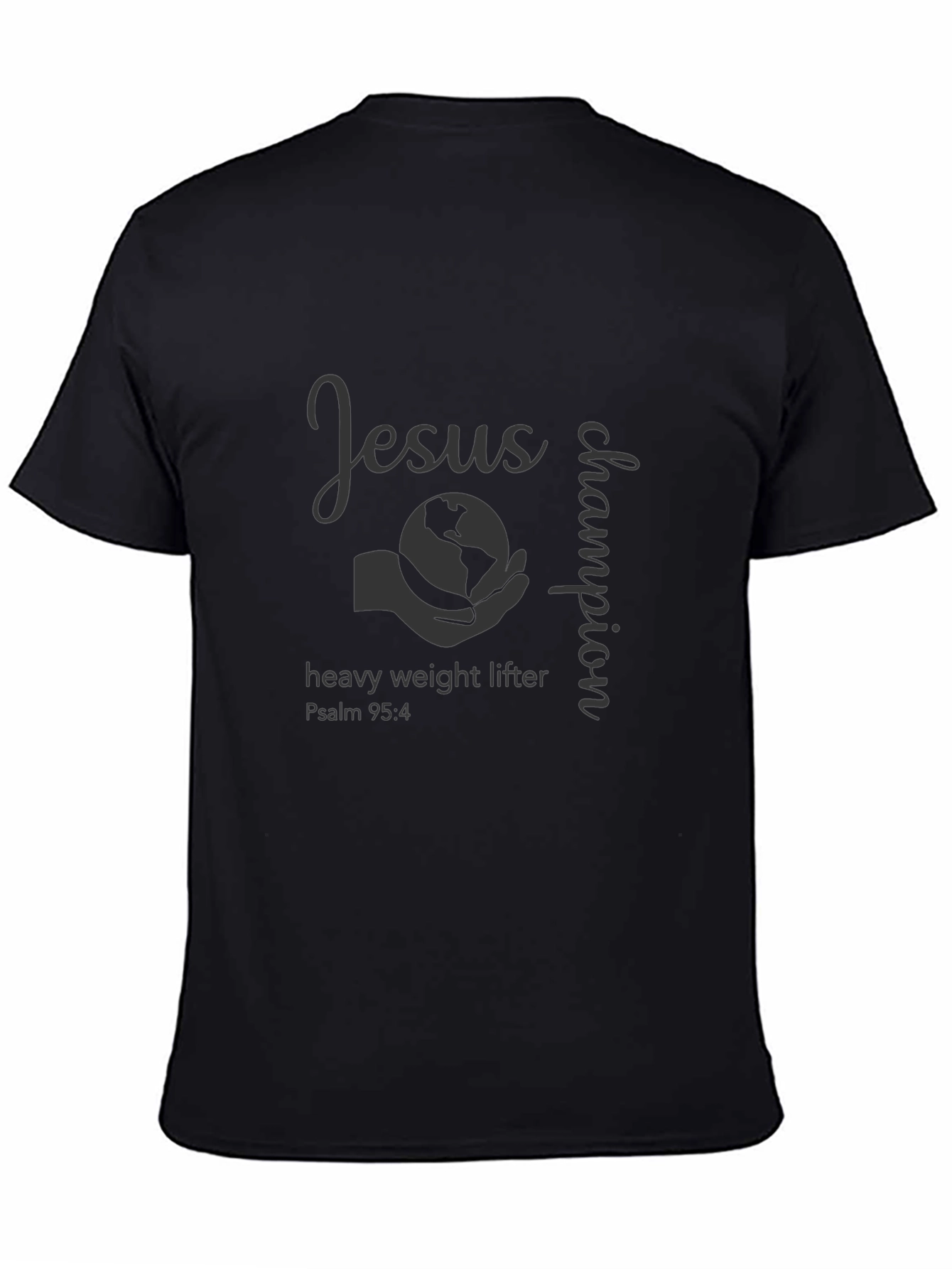 Jesus Champion Heavy Weight Lifter T-Shirt
