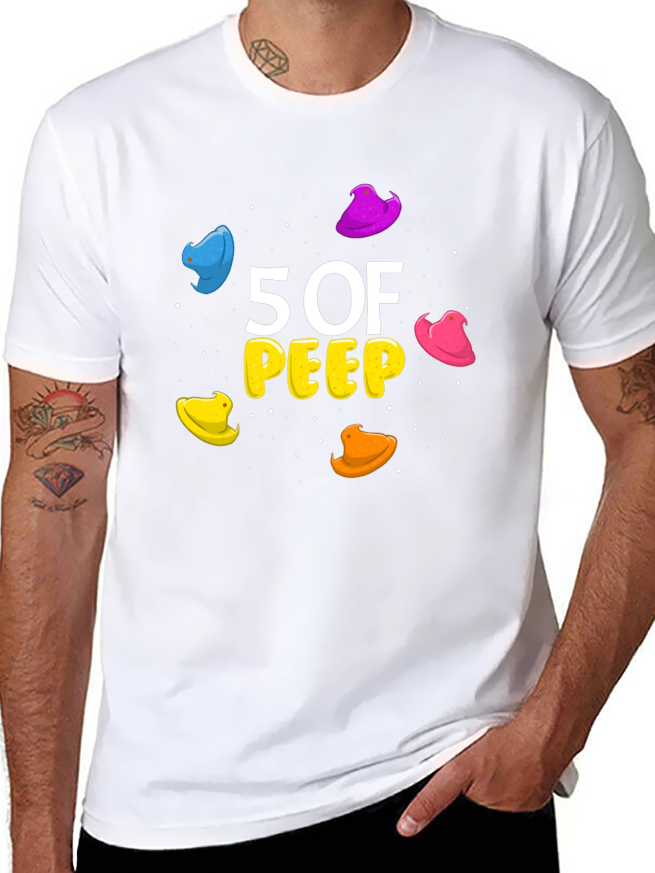 5 of Peep T-Shirt - Easter Design