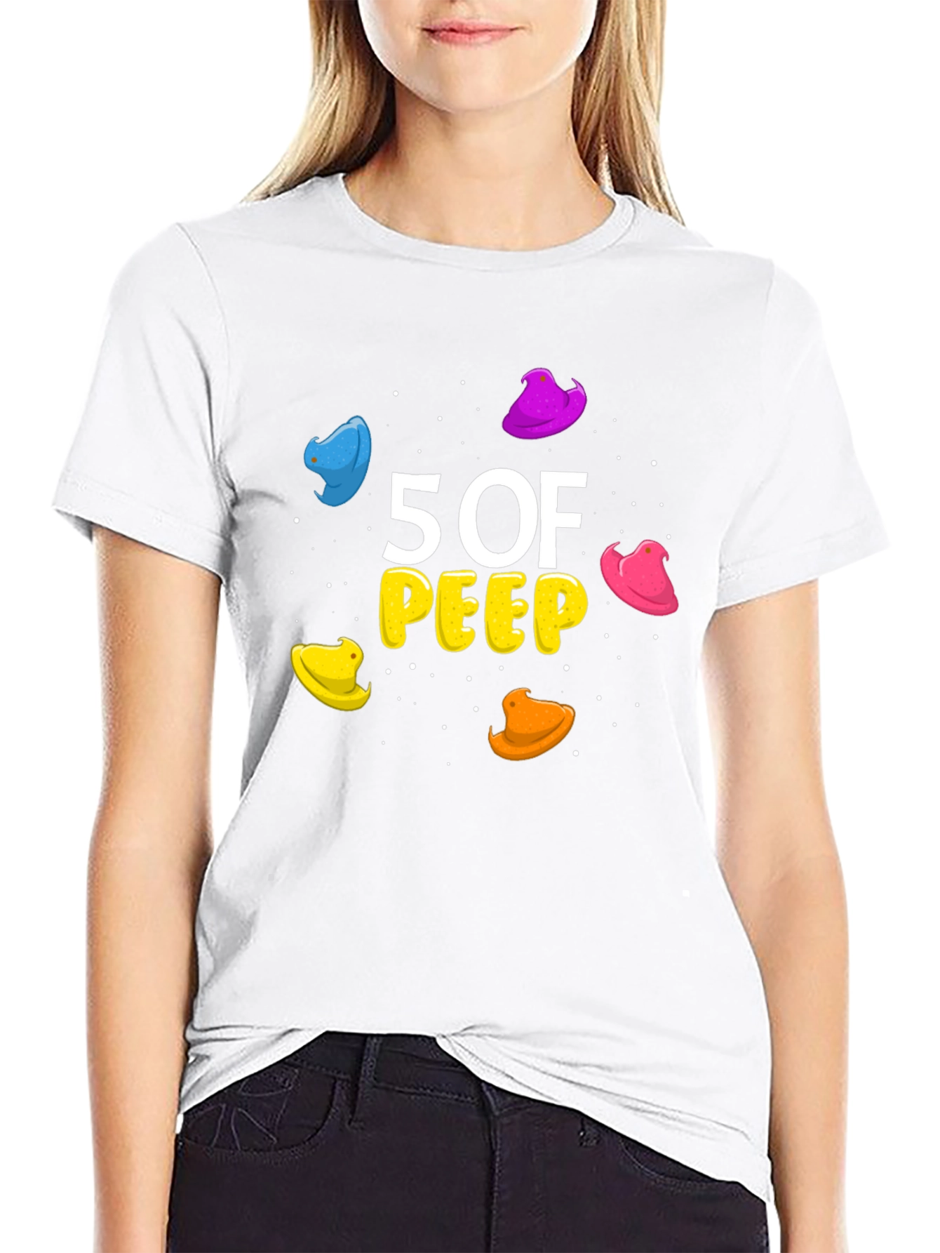 5 of Peep T-Shirt - Easter Design