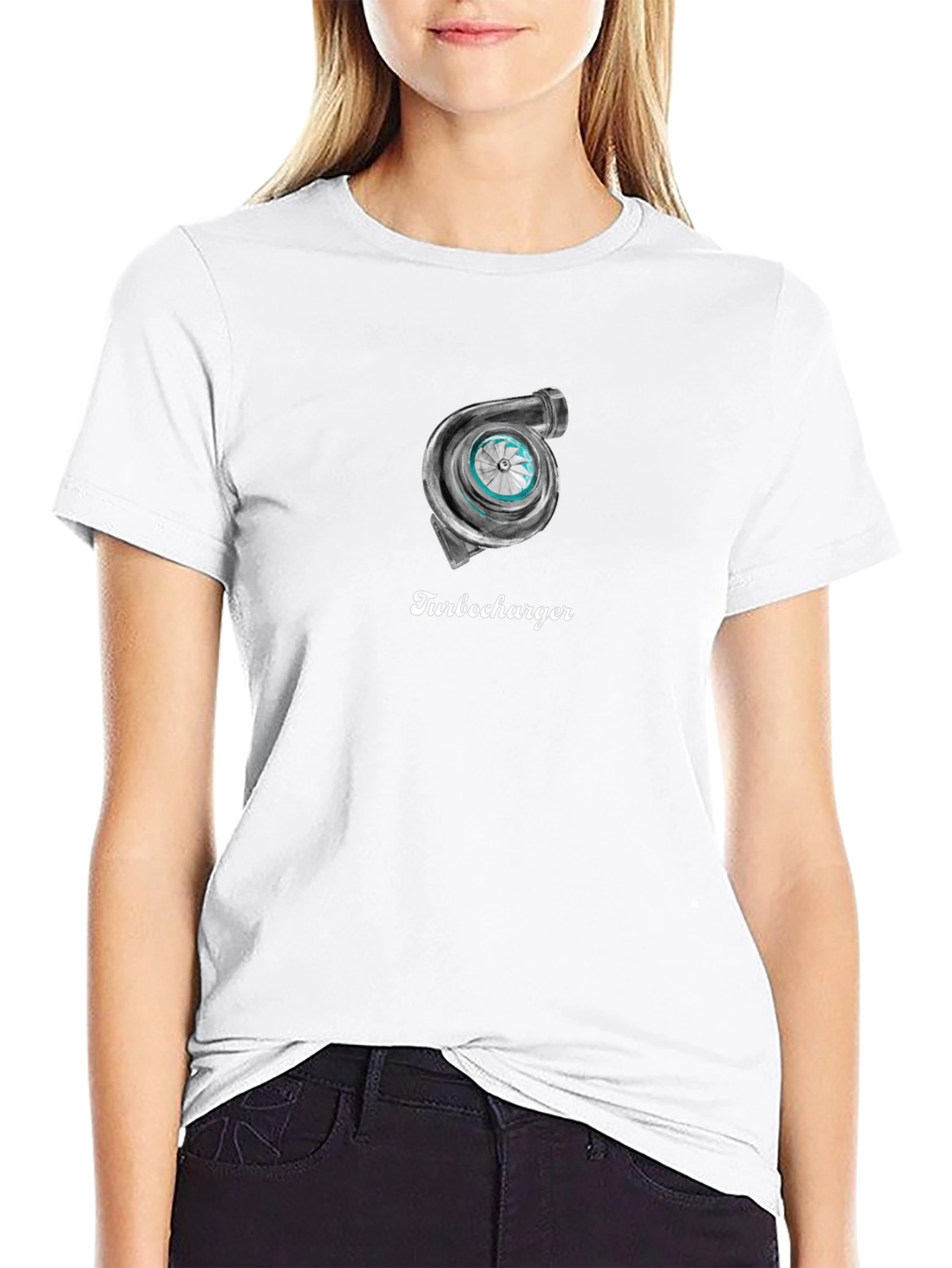 Turbocharger Graphic Tee - Car Enthusiast Design