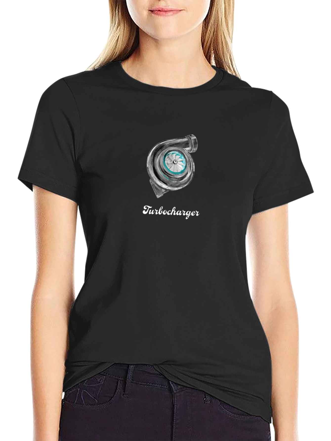 Turbocharger Graphic Tee - Car Enthusiast Design