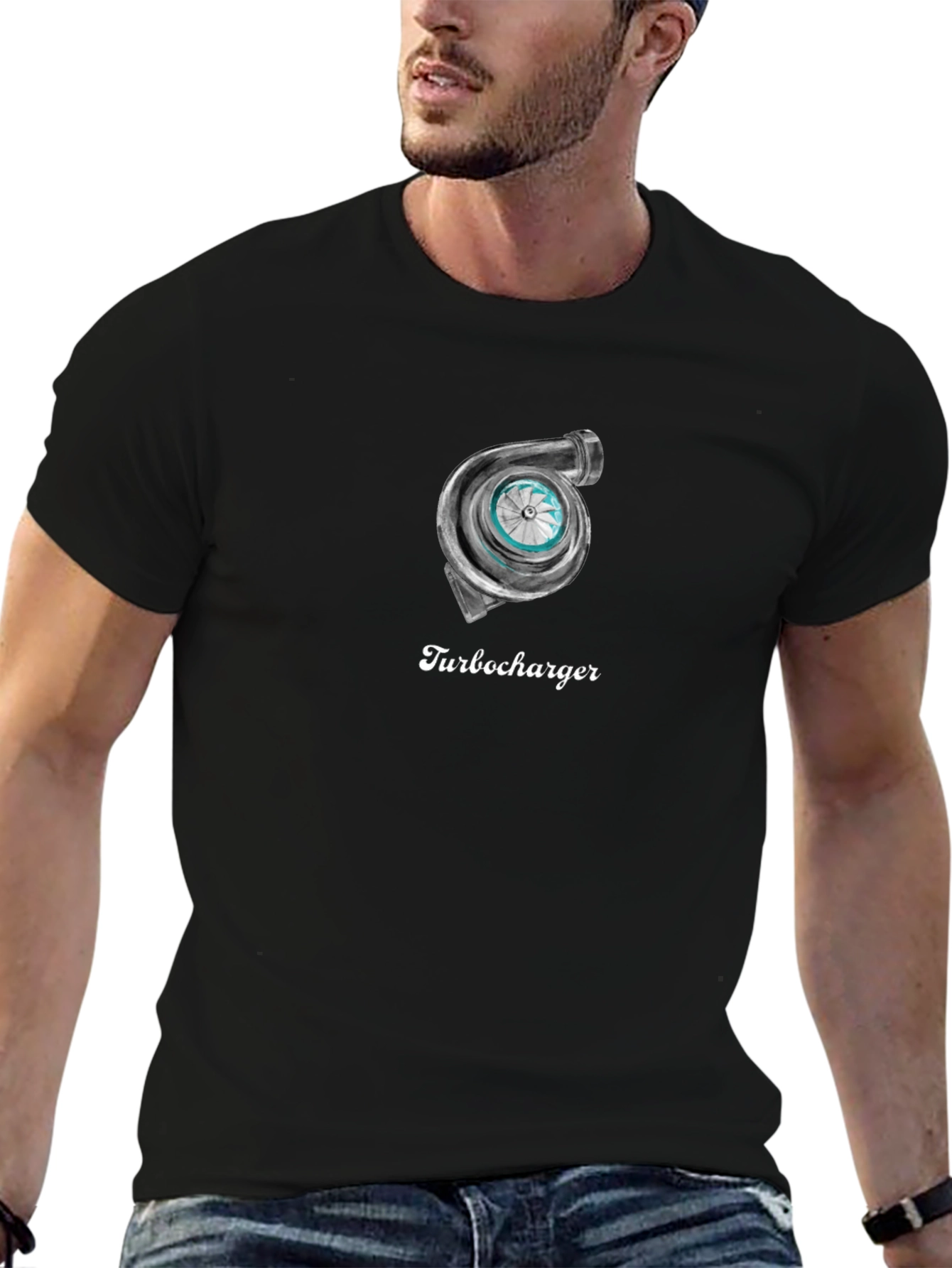 Turbocharger Graphic Tee - Car Enthusiast Design