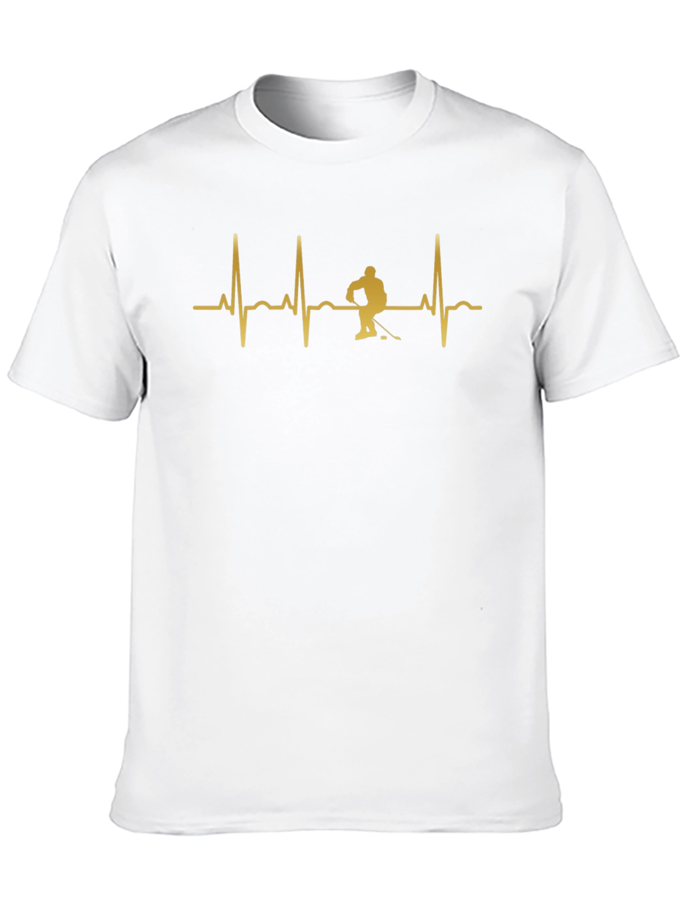 Hockey Heartbeat T-Shirt - Black
