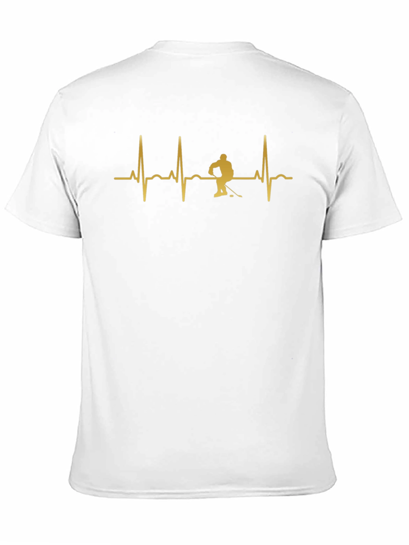 Hockey Heartbeat T-Shirt - Black