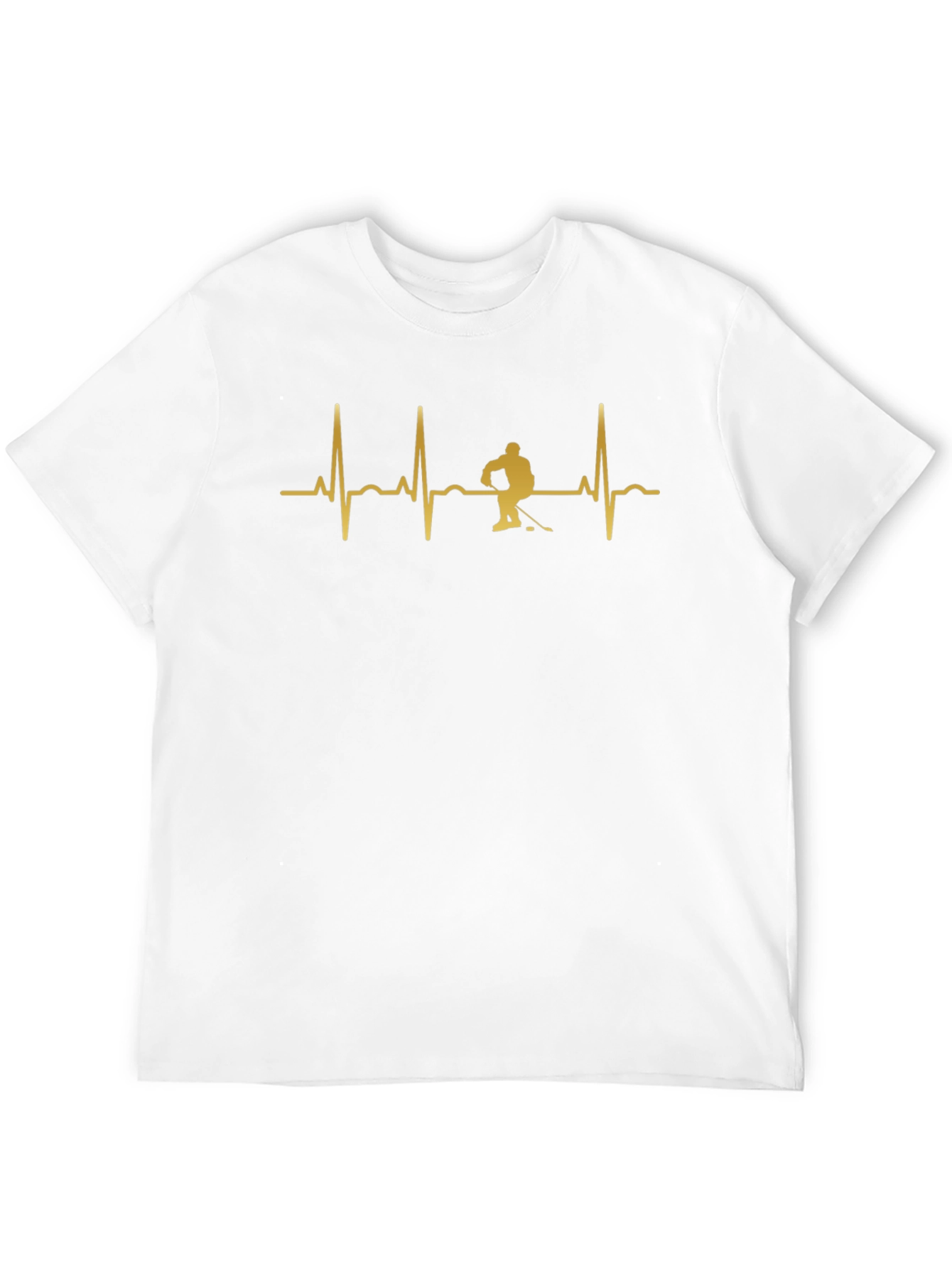 Hockey Heartbeat T-Shirt - Black
