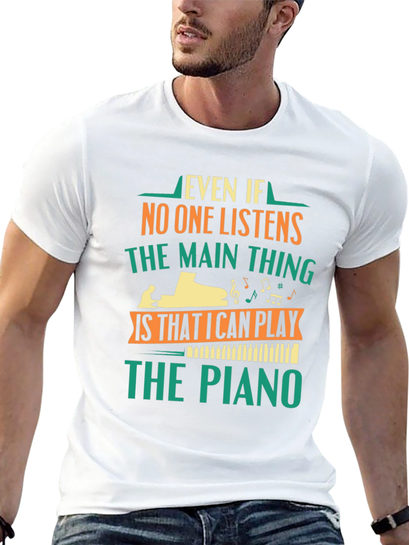 Piano Player T-Shirt - Music Lover Gift