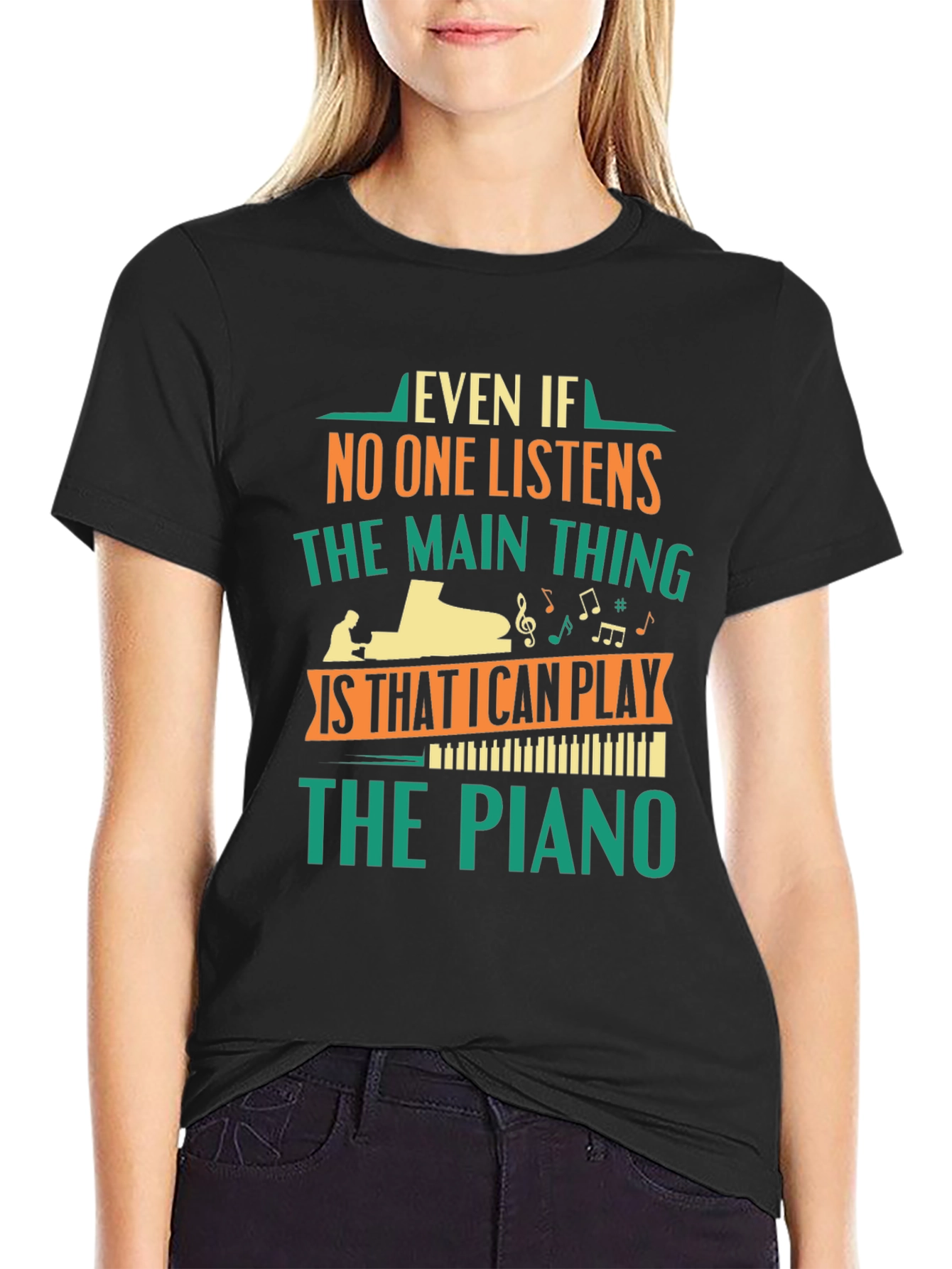 Piano Player T-Shirt - Music Lover Gift