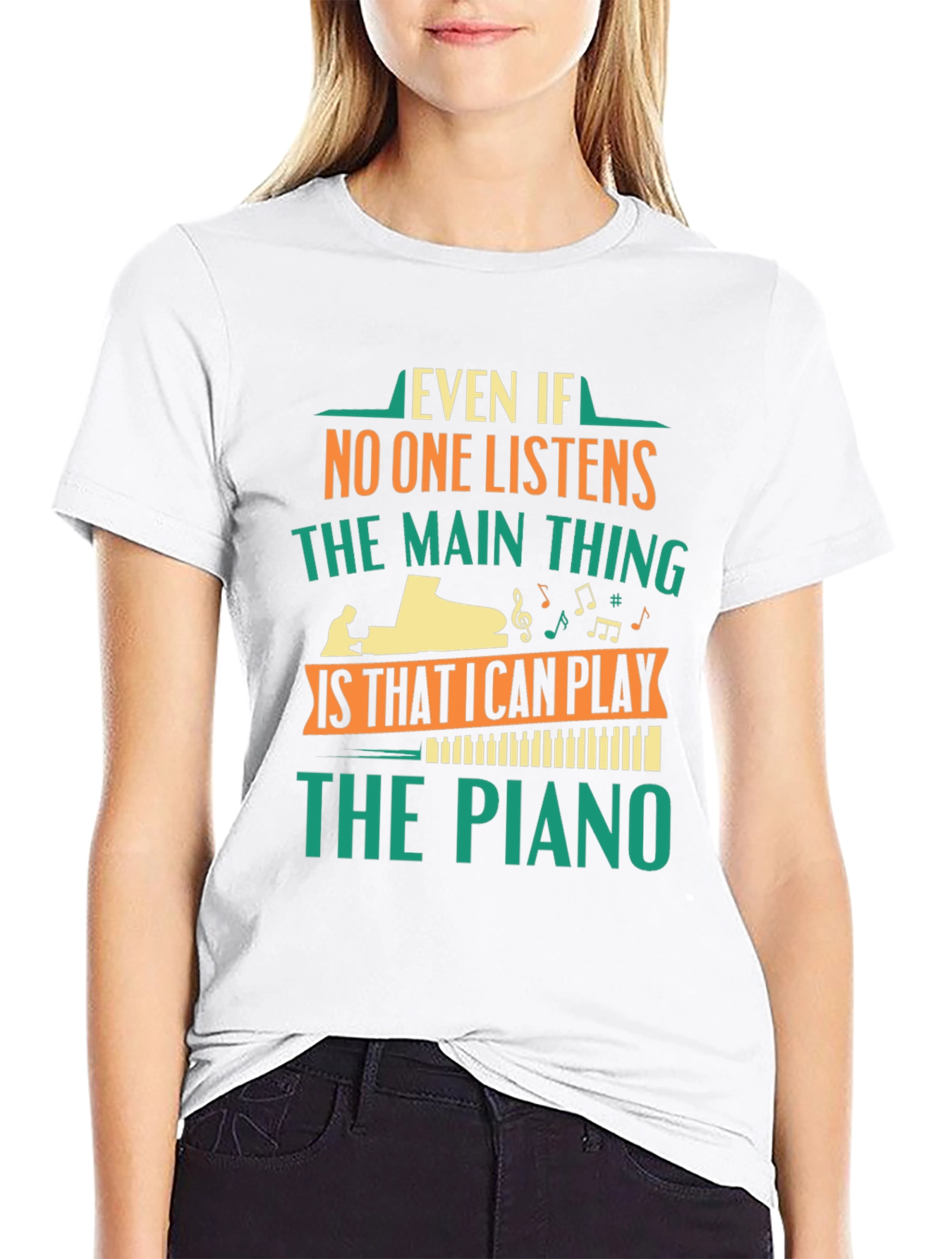 Piano Player T-Shirt - Music Lover Gift