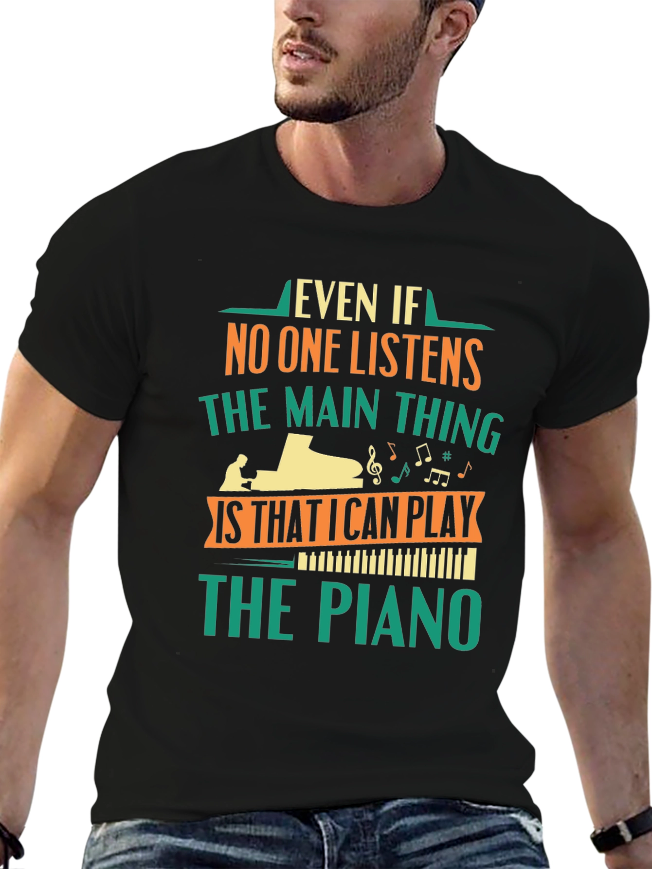 Piano Player T-Shirt - Music Lover Gift