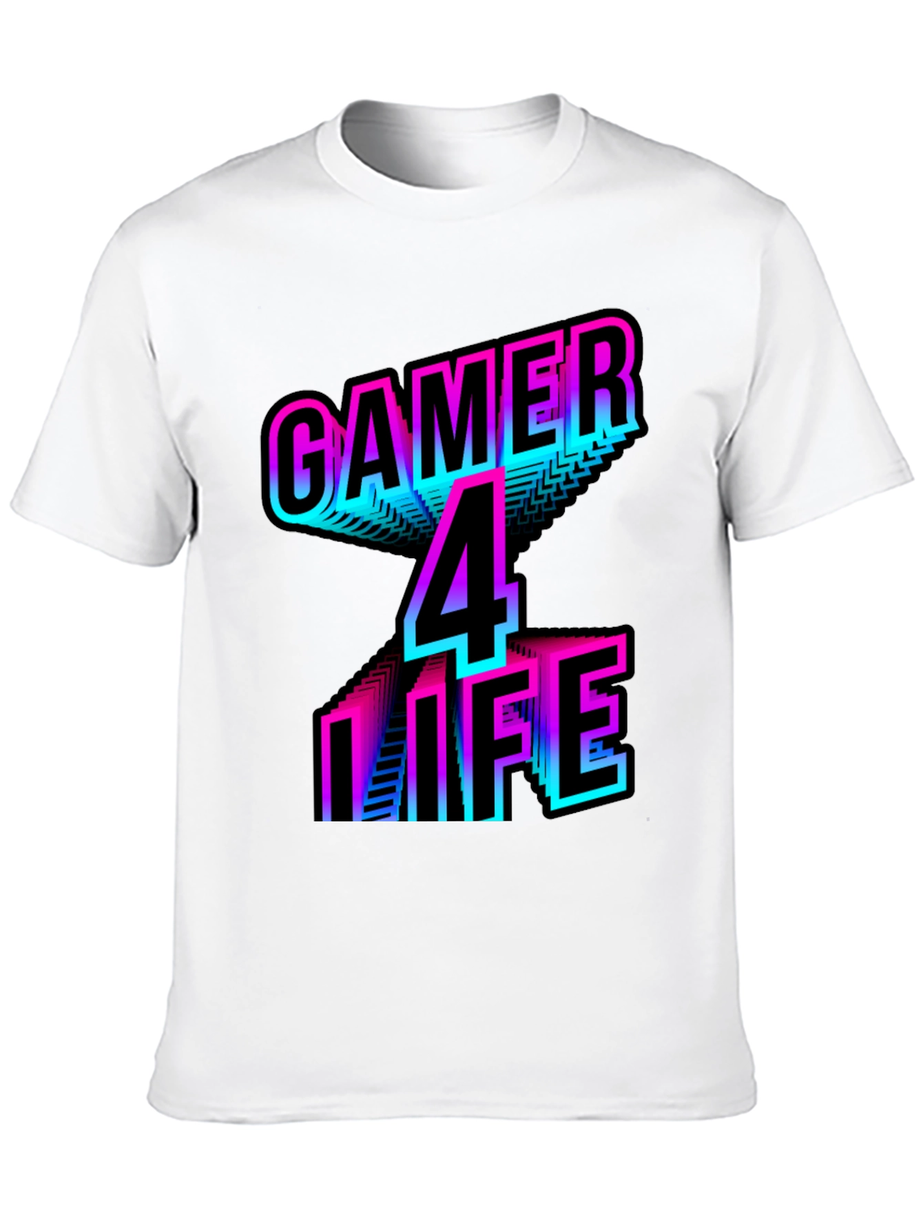 Gamer 4 Life T-Shirt - Retro Style Gaming Apparel
