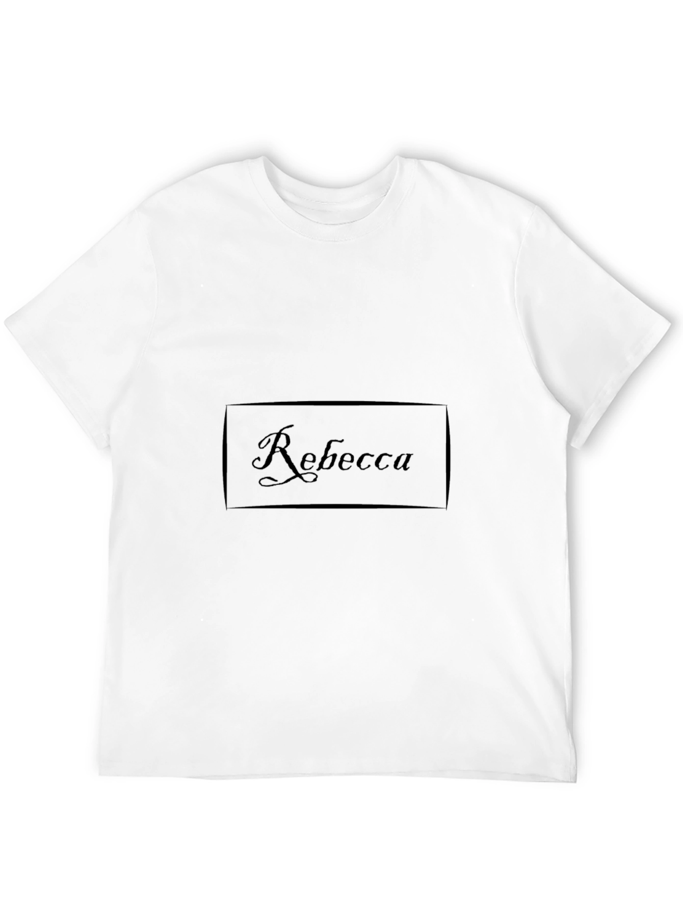 Personalized Rebecca Tee - Classic Black Soft Cotton