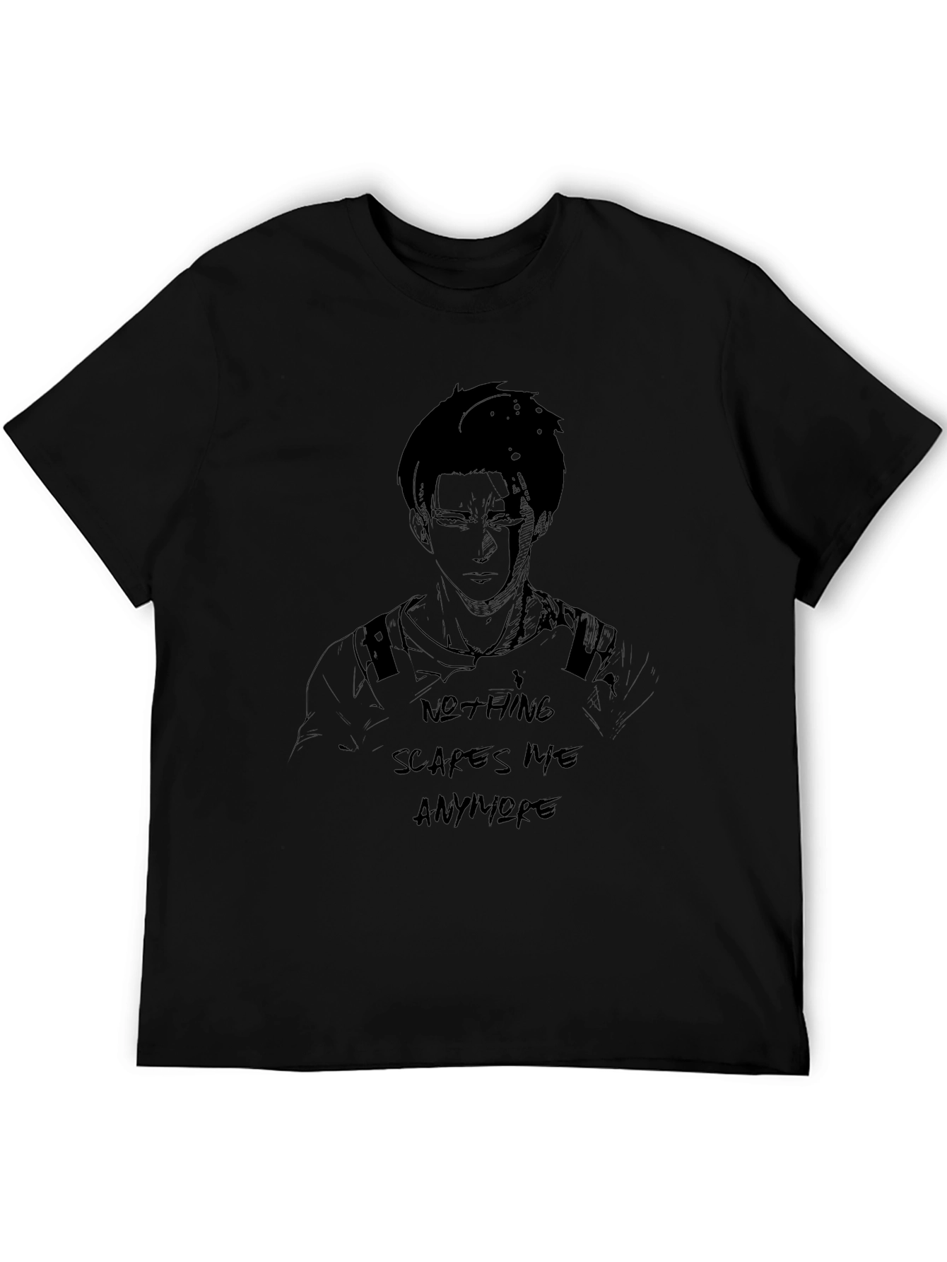 Attack on Titan Anime T-Shirt -  Nothing Scares Me
