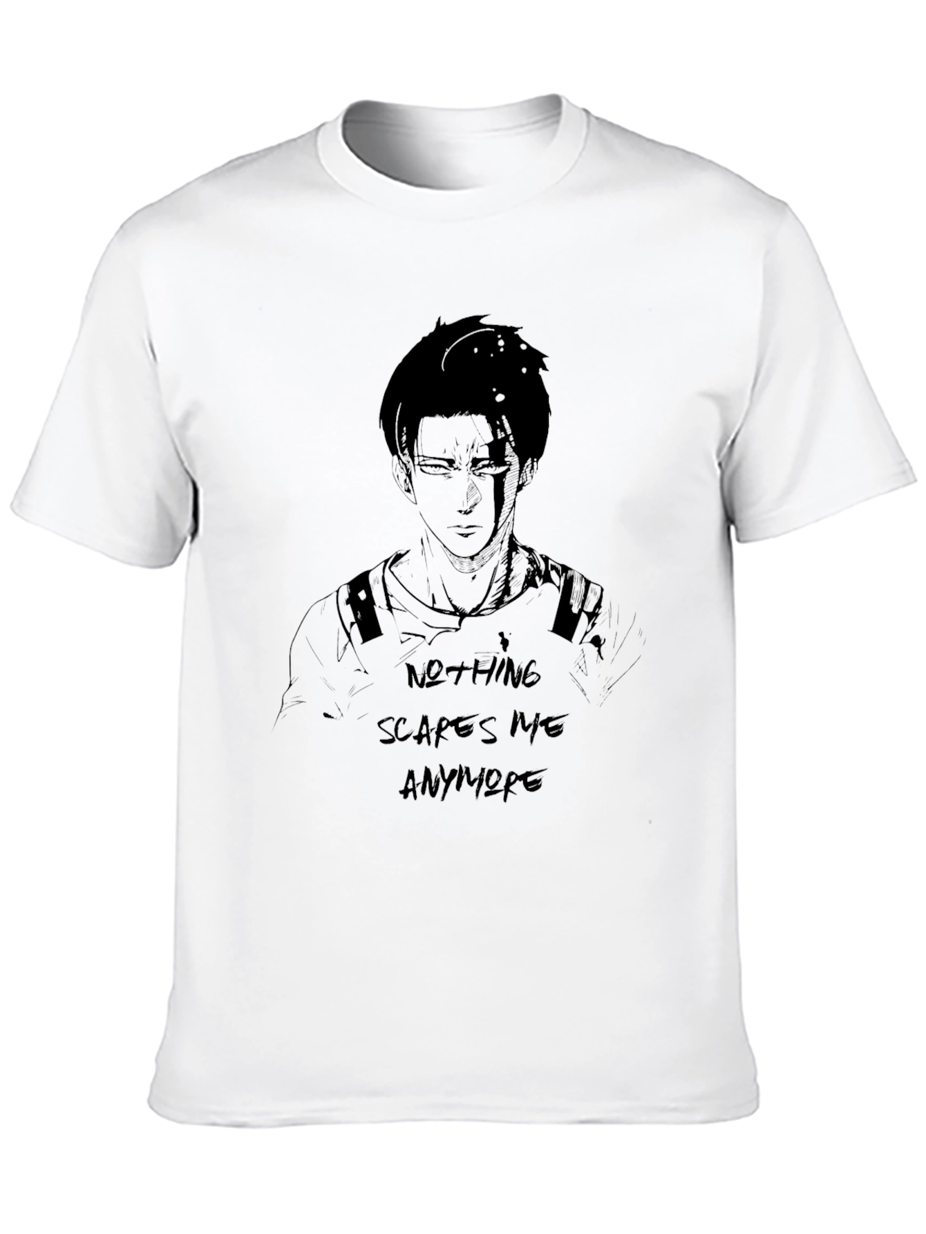 Attack on Titan Anime T-Shirt -  Nothing Scares Me