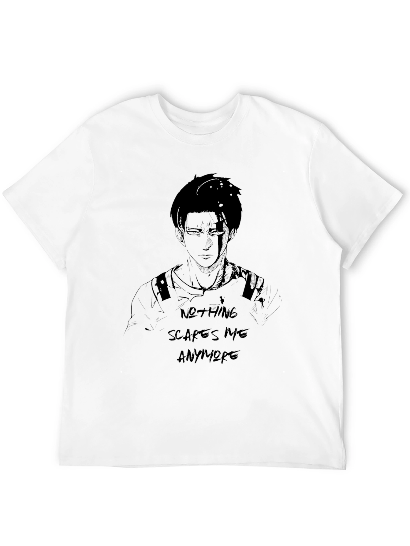 Attack on Titan Anime T-Shirt -  Nothing Scares Me
