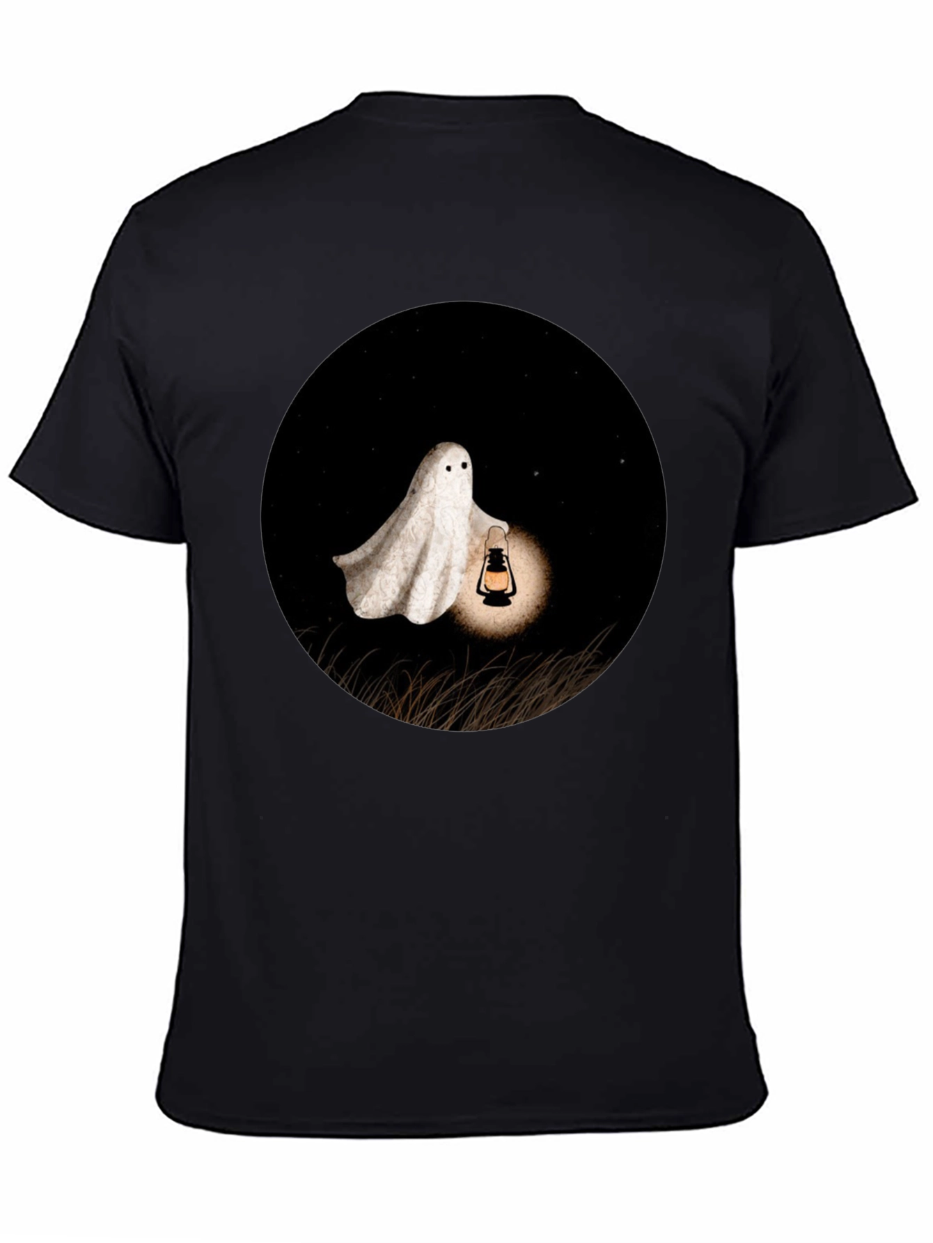 Ghost Lantern T-Shirt - Spooky Season Apparel