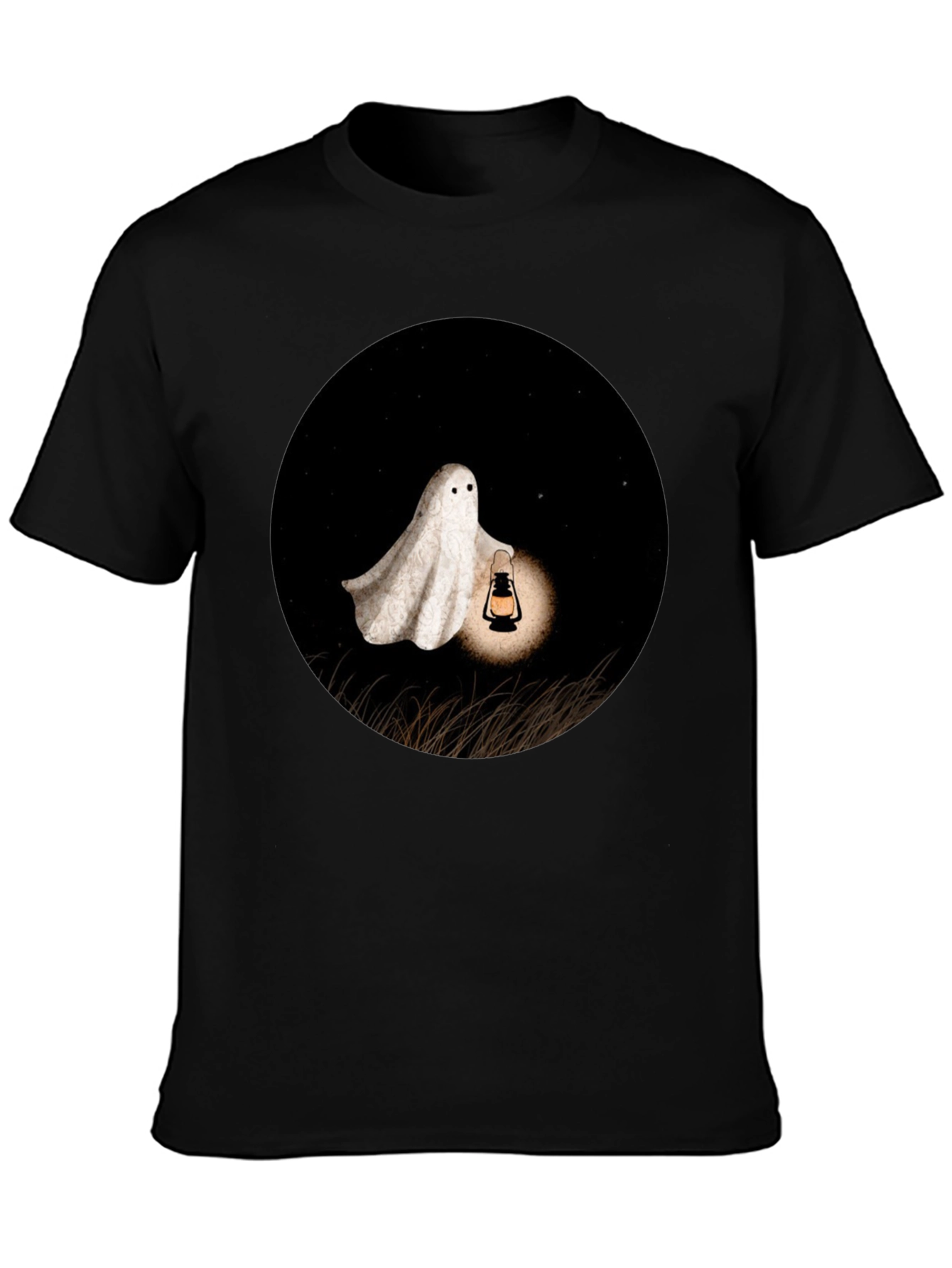 Ghost Lantern T-Shirt - Spooky Season Apparel