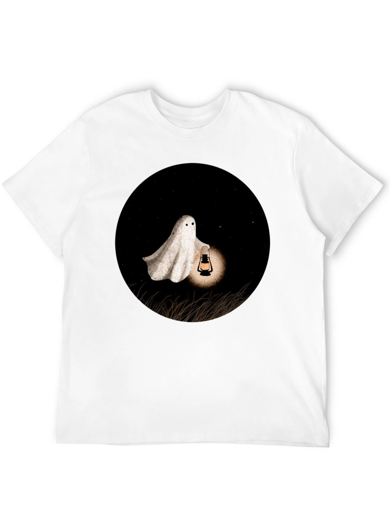 Ghost Lantern T-Shirt - Spooky Season Apparel