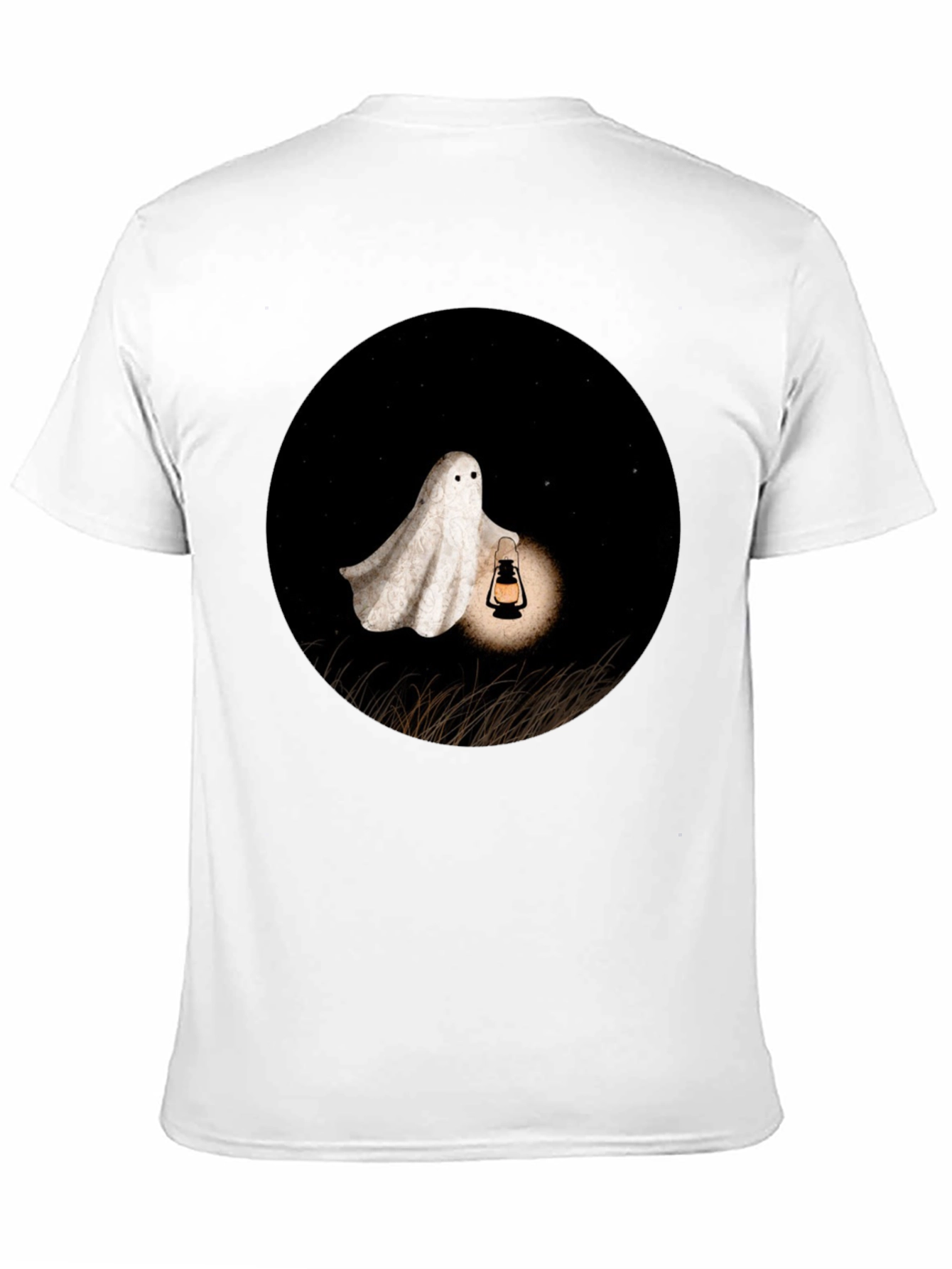 Ghost Lantern T-Shirt - Spooky Season Apparel