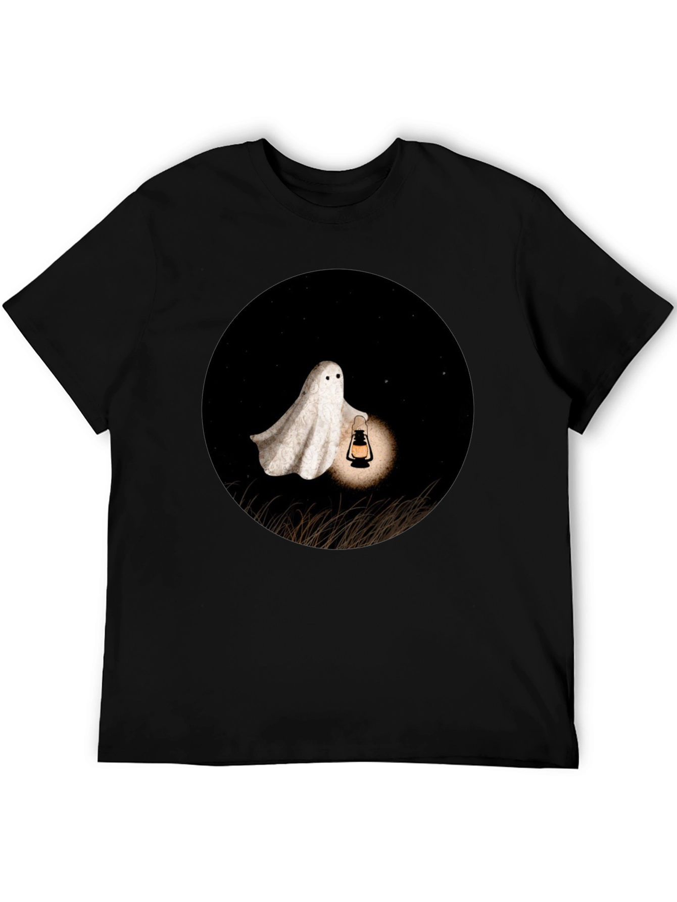 Ghost Lantern T-Shirt - Spooky Season Apparel