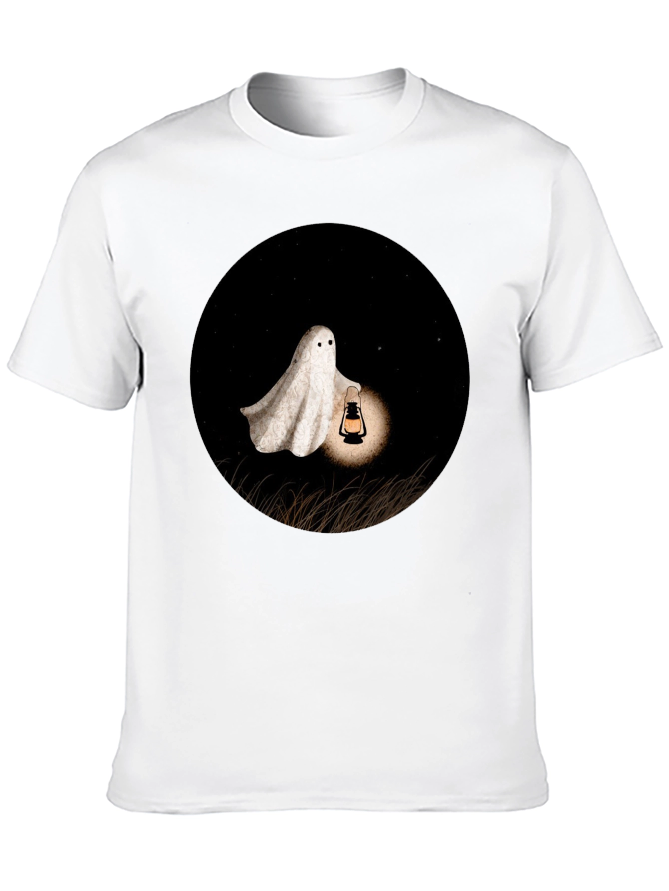 Ghost Lantern T-Shirt - Spooky Season Apparel