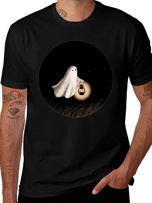 Ghost Lantern T-Shirt - Spooky Season Apparel