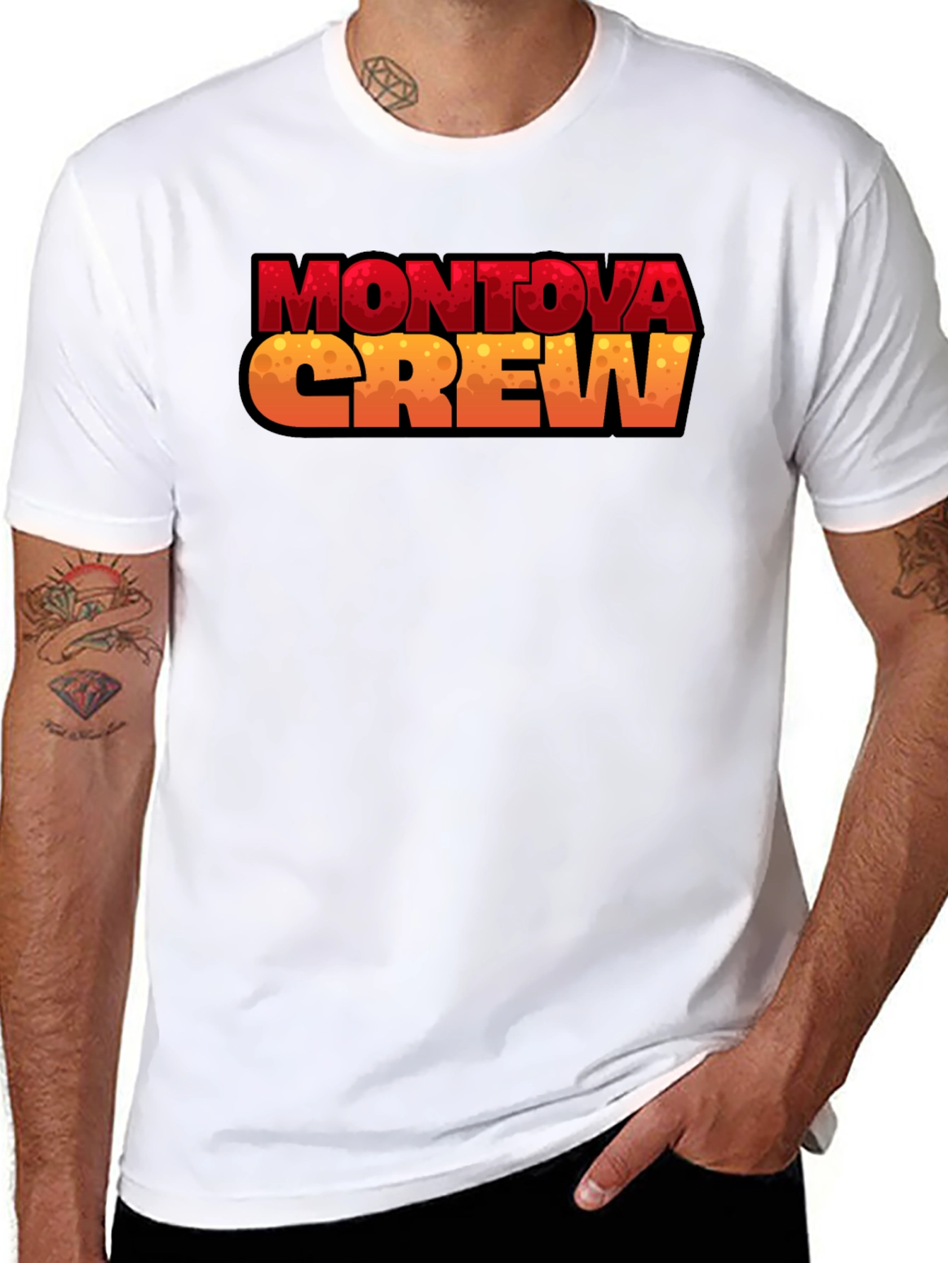 Montova Crew Graphic Tee - Black