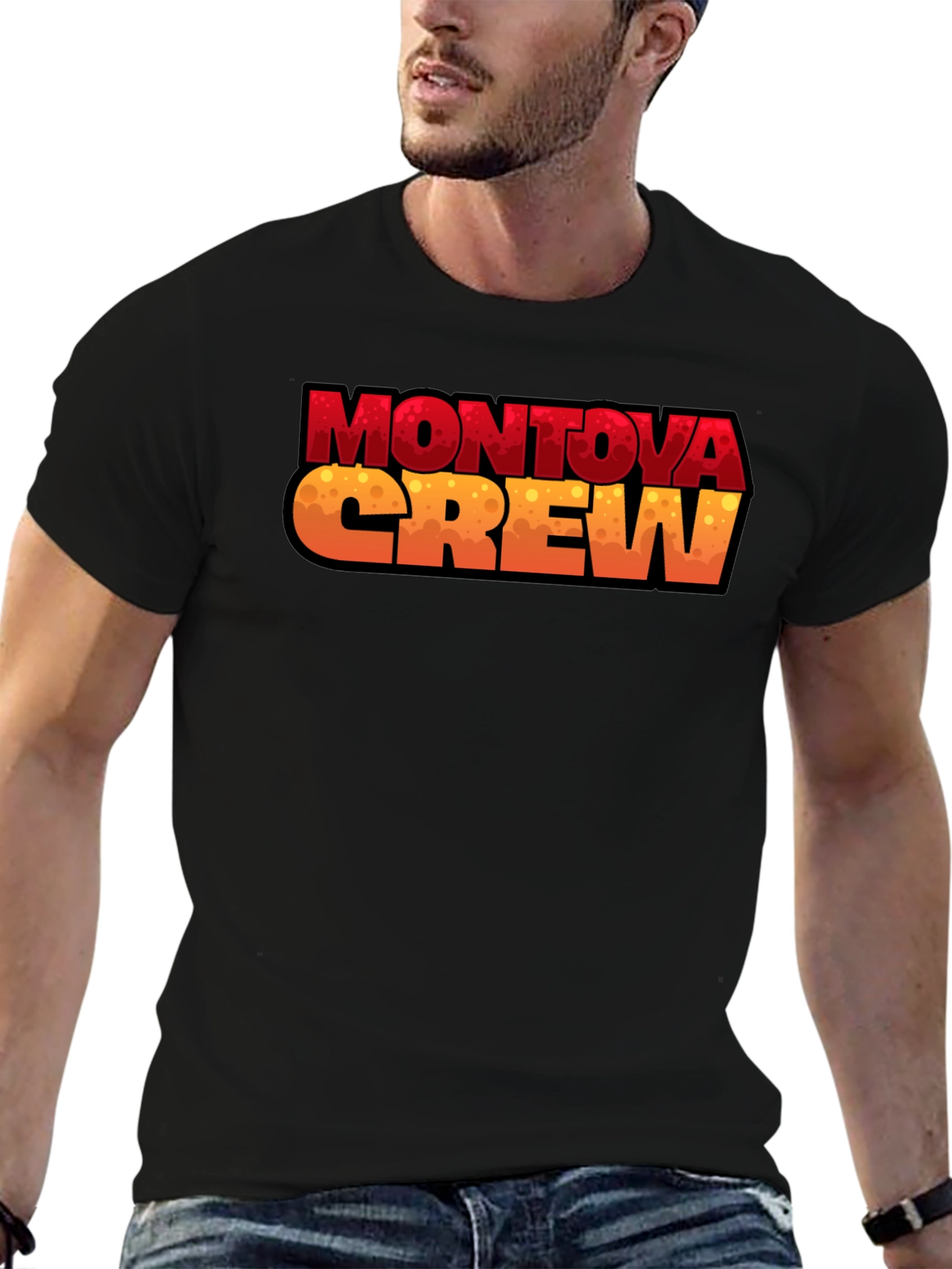 Montova Crew Graphic Tee - Black