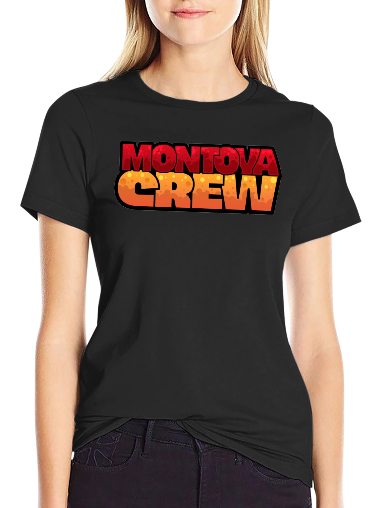 Montova Crew Graphic Tee - Black